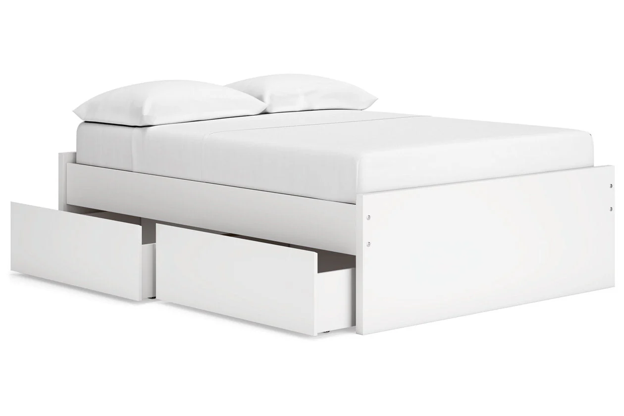 Onita White Full Storage Platform Base Bed with 4 Drawers - Image 5