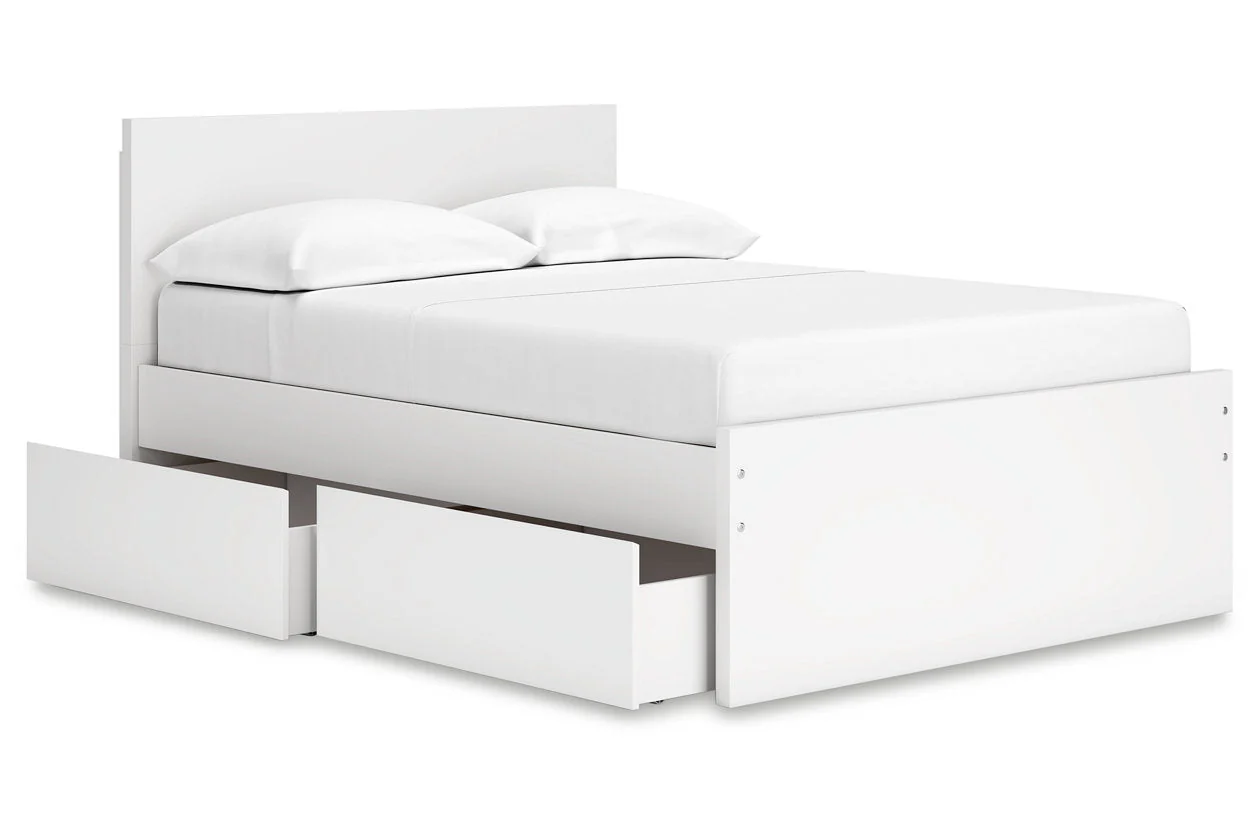 Onita White Youth One Side Storage Panel Platform Bedroom Set - Image 8