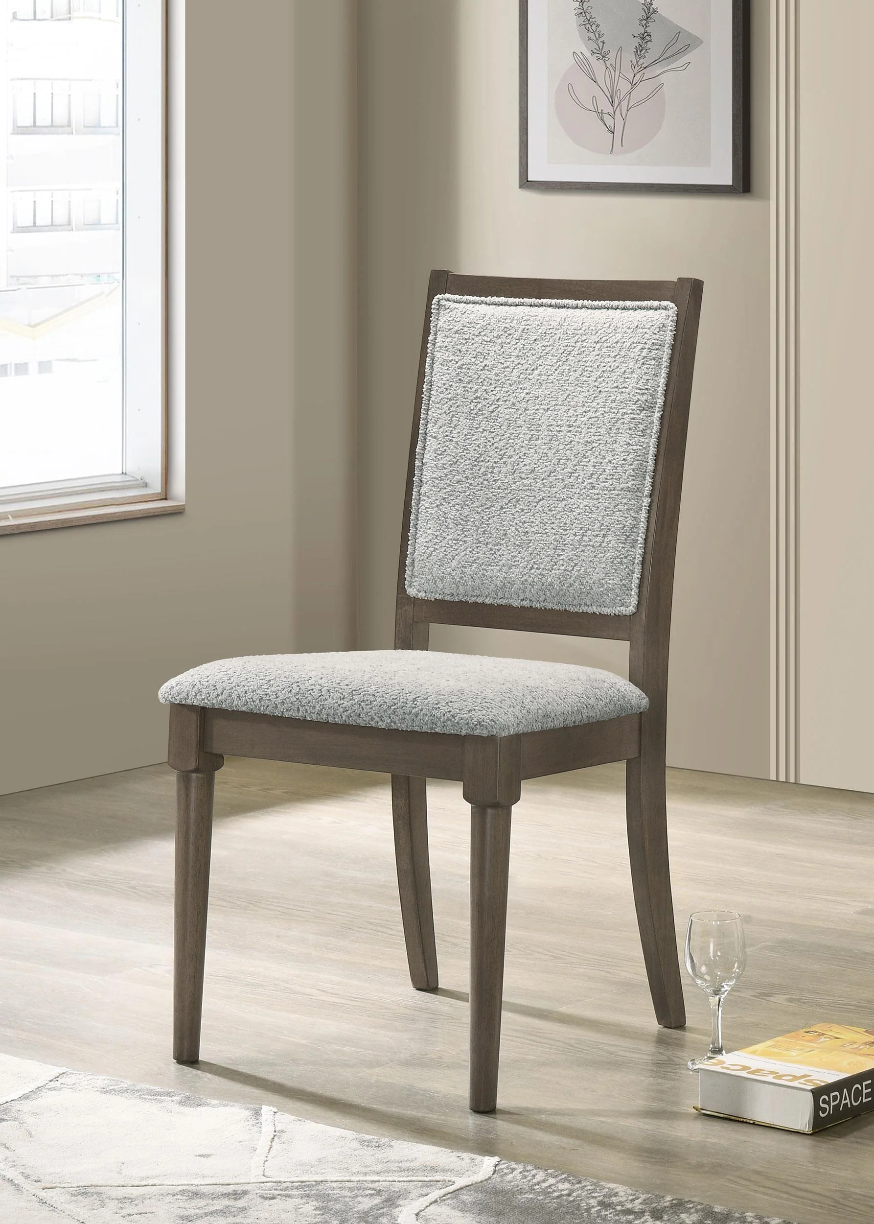 Onslow Dark Brown Dining Side Chair, Set of 2 - Image 2