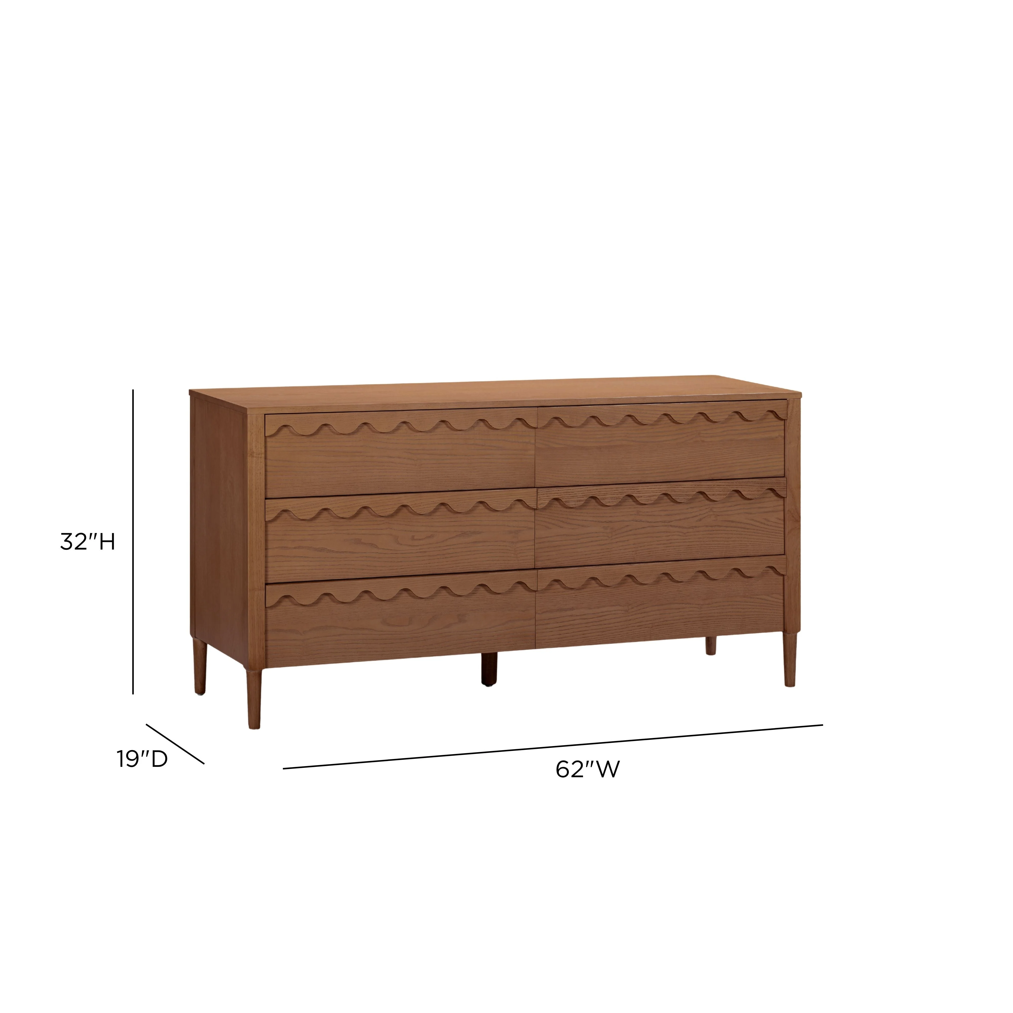 Oodle 62" 6-Drawer Dresser - Image 7