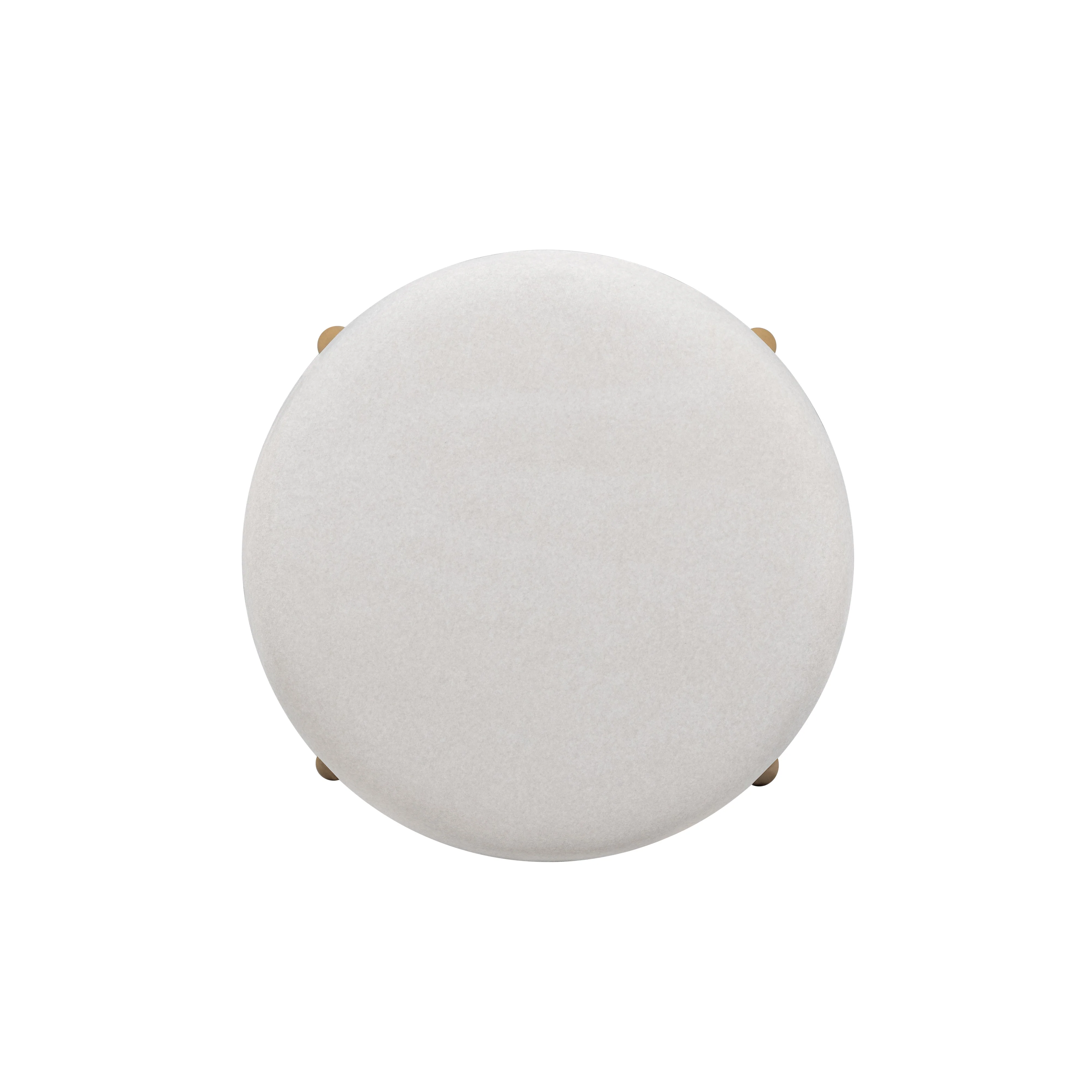 Oodle Cream Performance Vegan Mohair Natural Counter Stool - Image 4