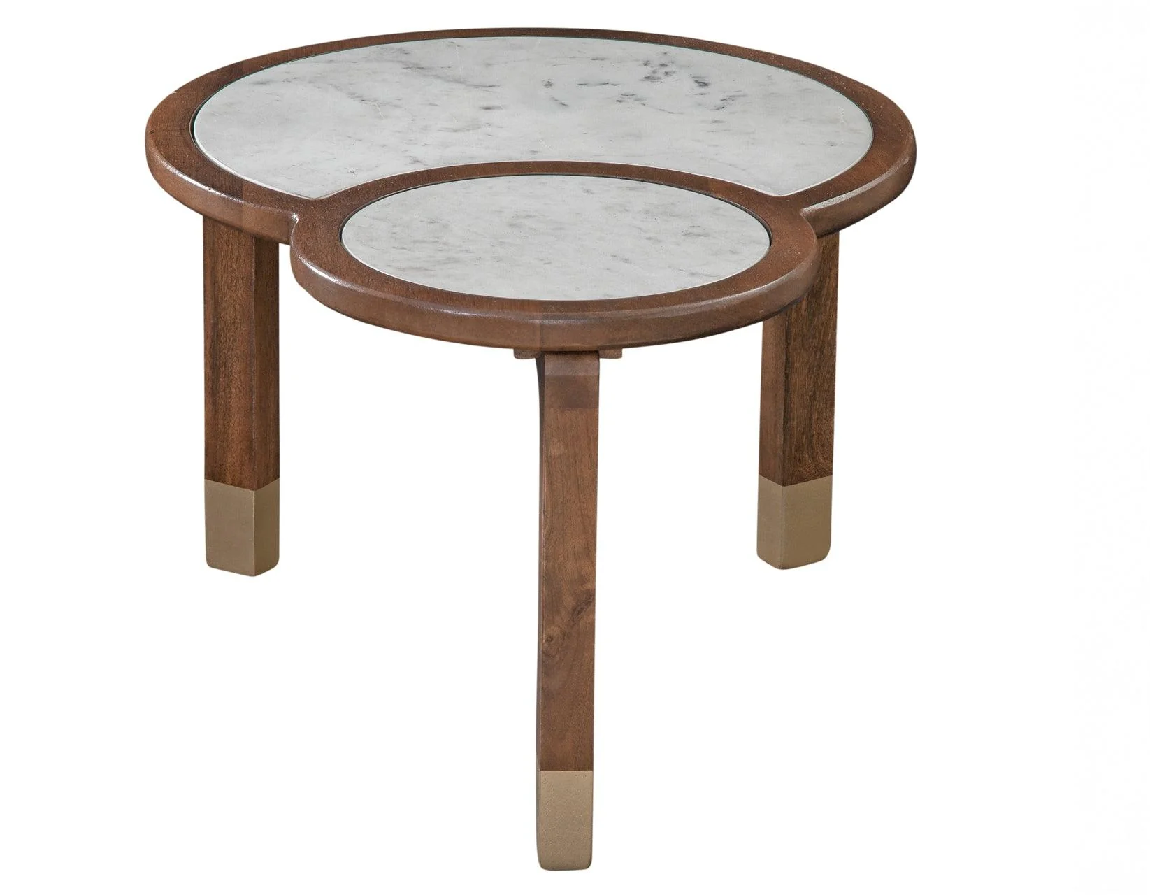 Oormi Banswara White Marble Inlay Coffee Table - Image 3