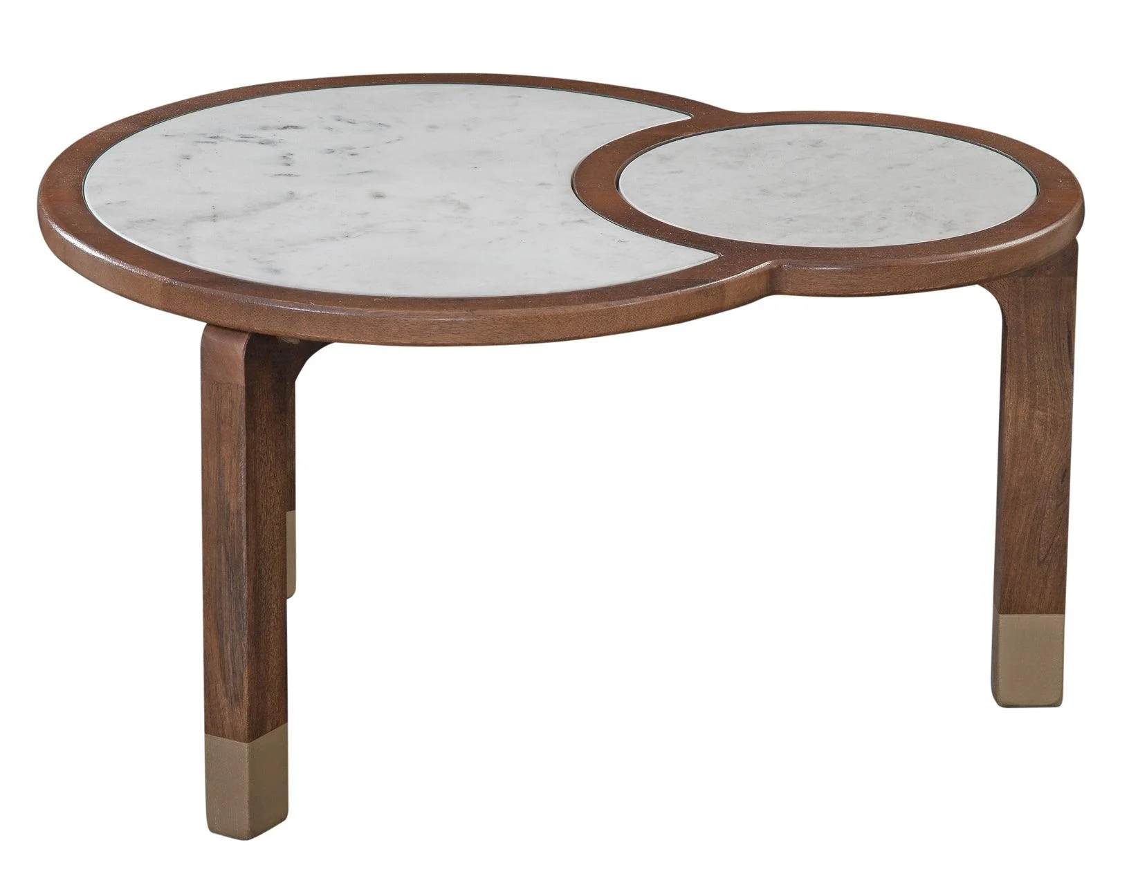 Oormi Banswara White Marble Inlay Coffee Table - Image 4
