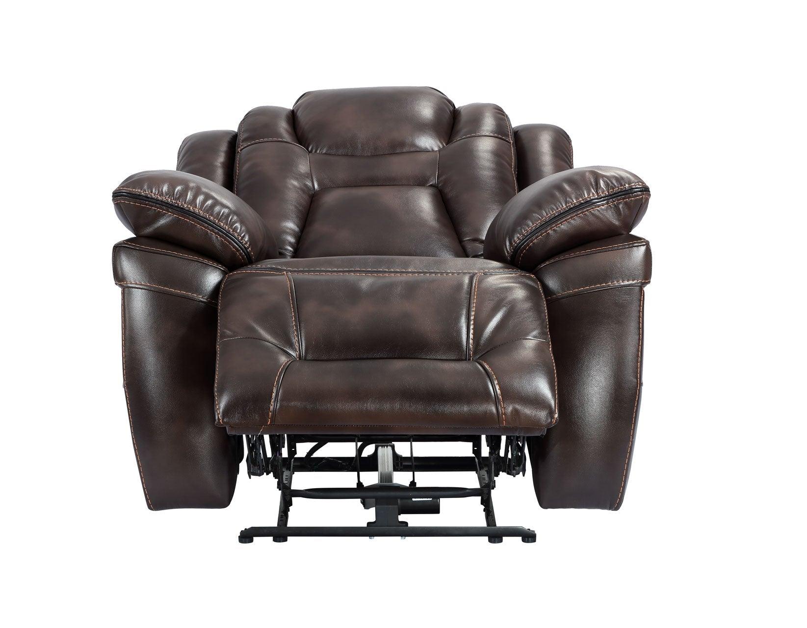 Oportuna Coffee Dual-Power Recliner - Image 3