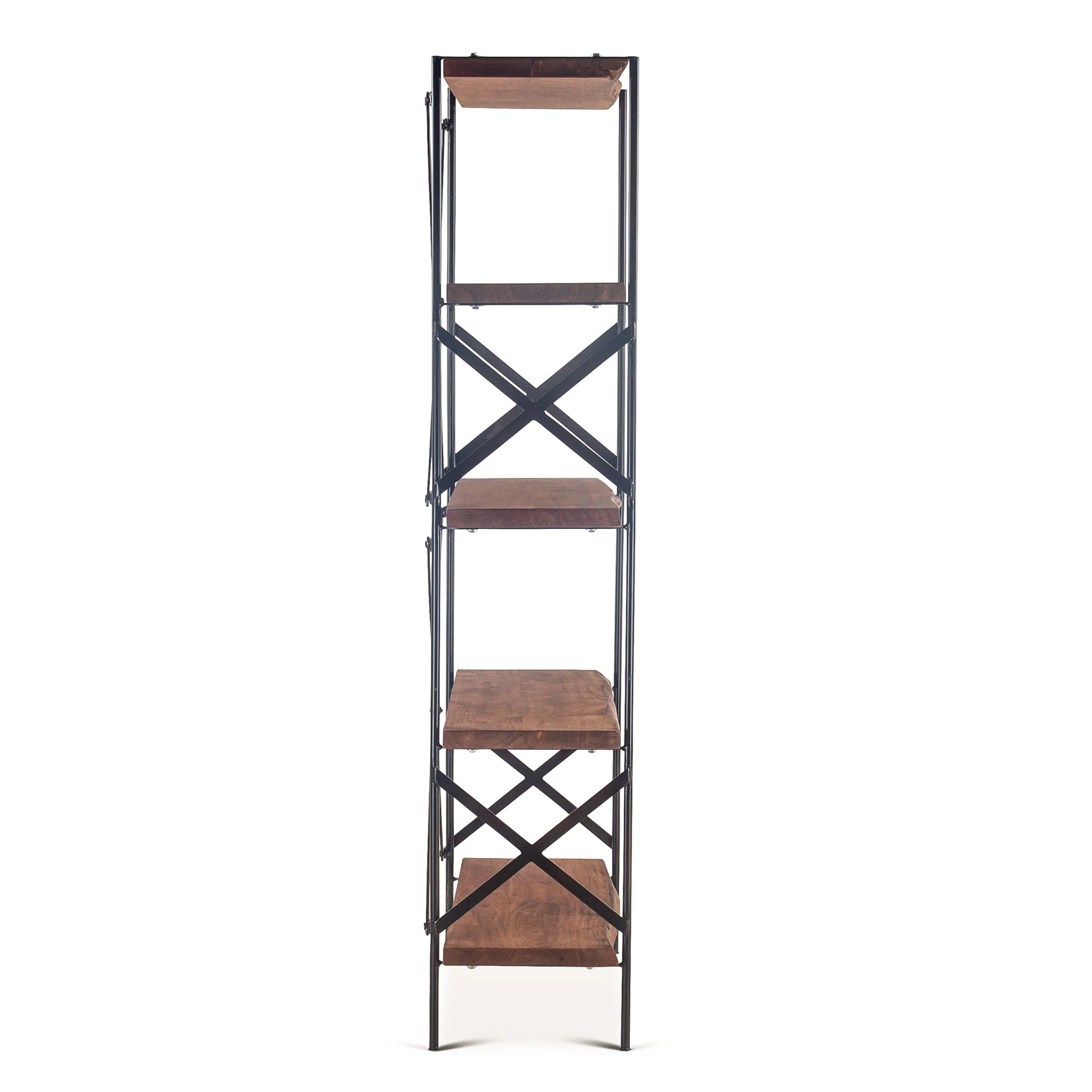 Organic Forge 34" Tall Bookshelf in Raw Walnut - Image 6