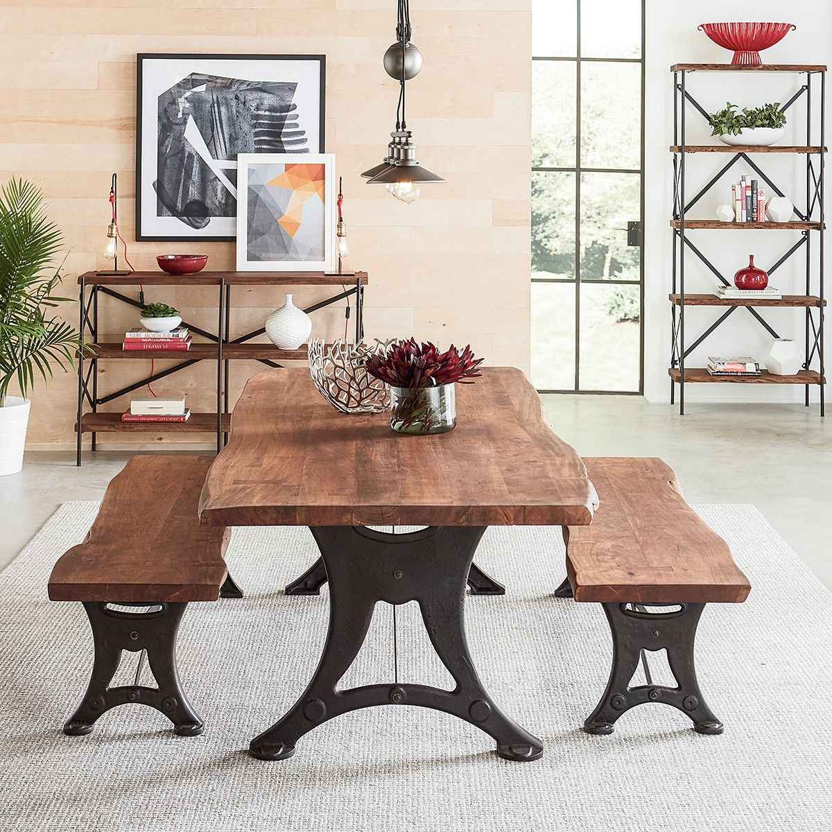 Organic Forge 70" Bench in Raw Walnut - Image 2