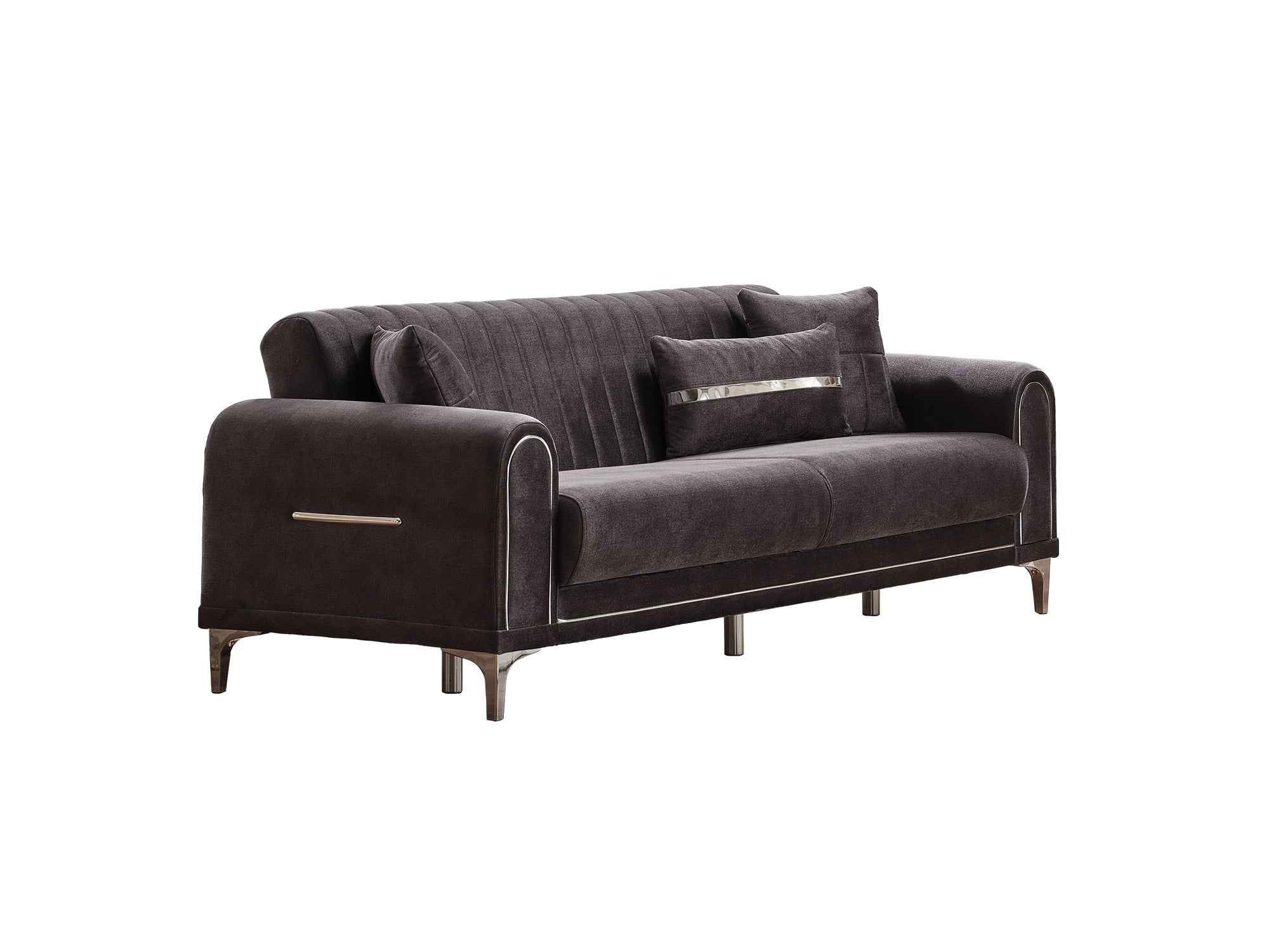 Orion Grey Convertible Sofa