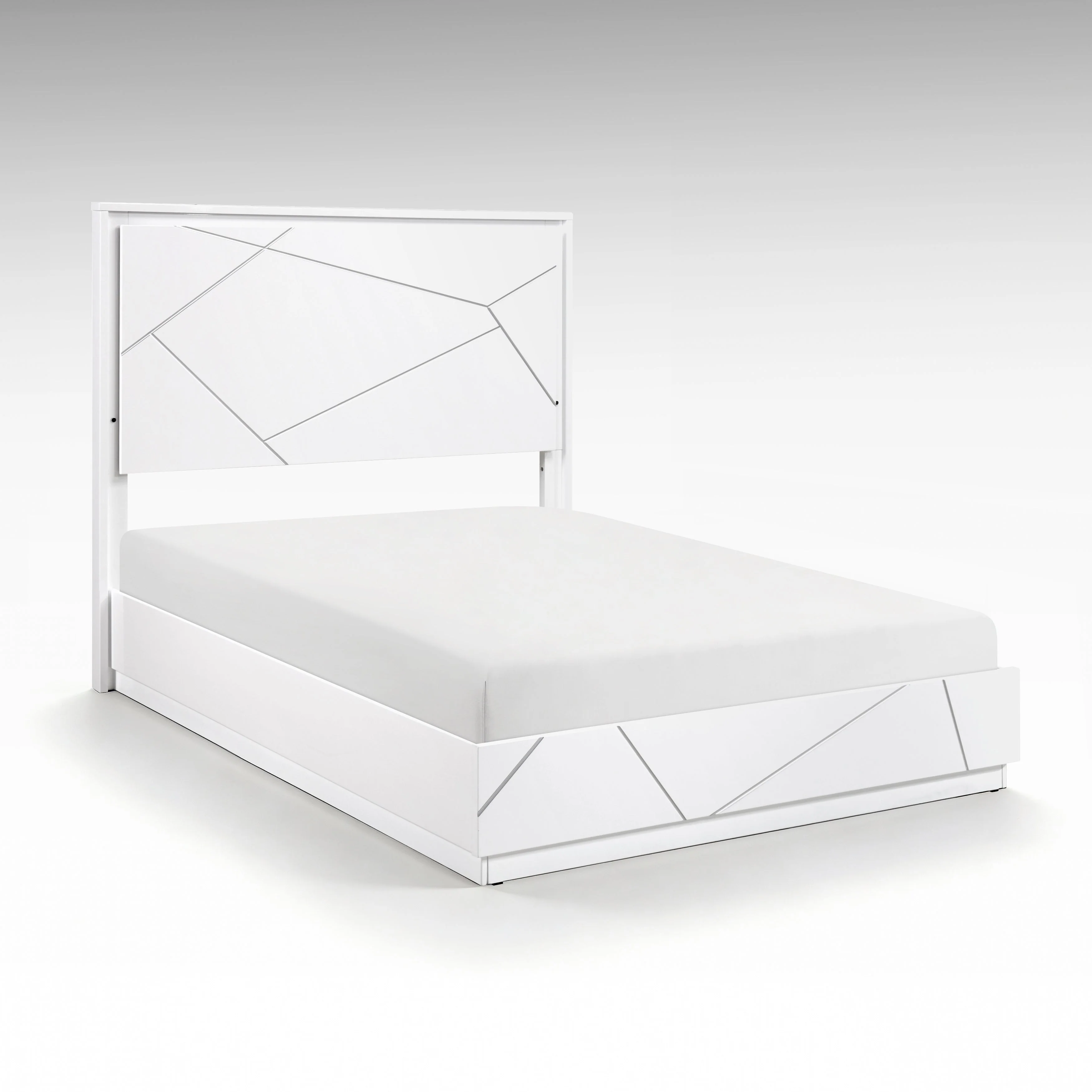 Orlo White California King Bed - Image 4