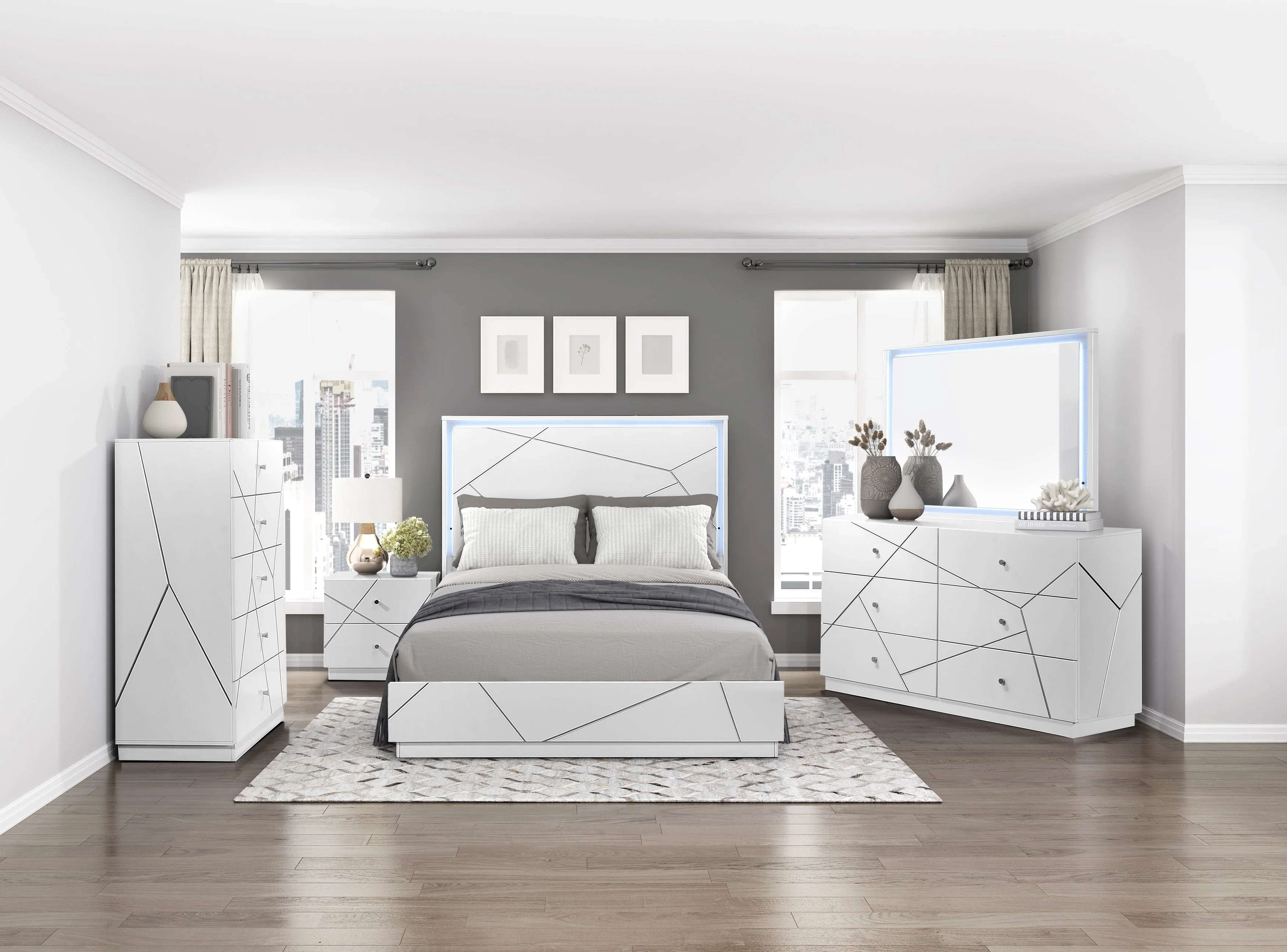 Orlo White Eastern King Bed - Image 12