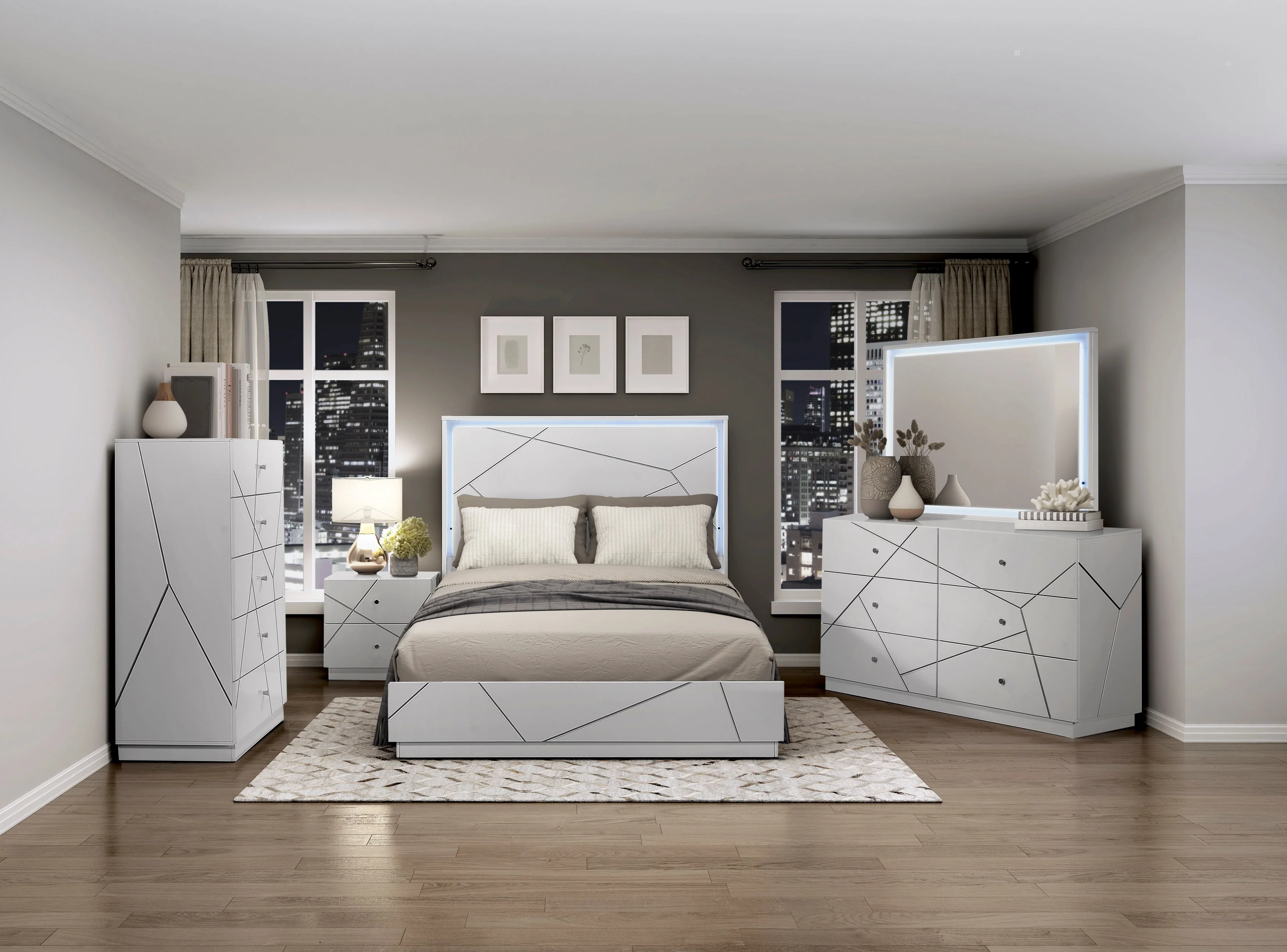 Orlo White Night Stand - Image 6