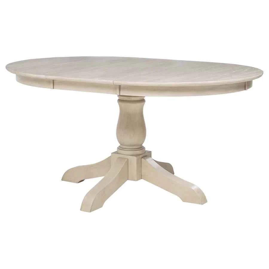 Orrison Linen 5-piece Oval 62-inch Extension Leaf Dining Set - Image 6