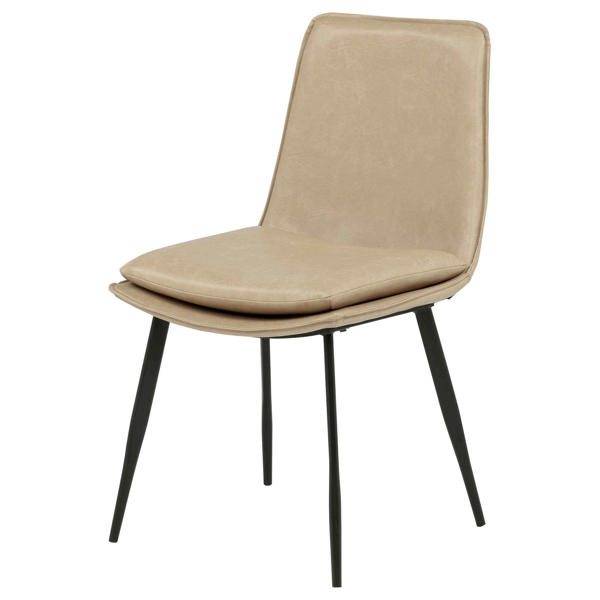 Ortega Tan Upholstered Dining Side Chair (Set of 2) - Image 5