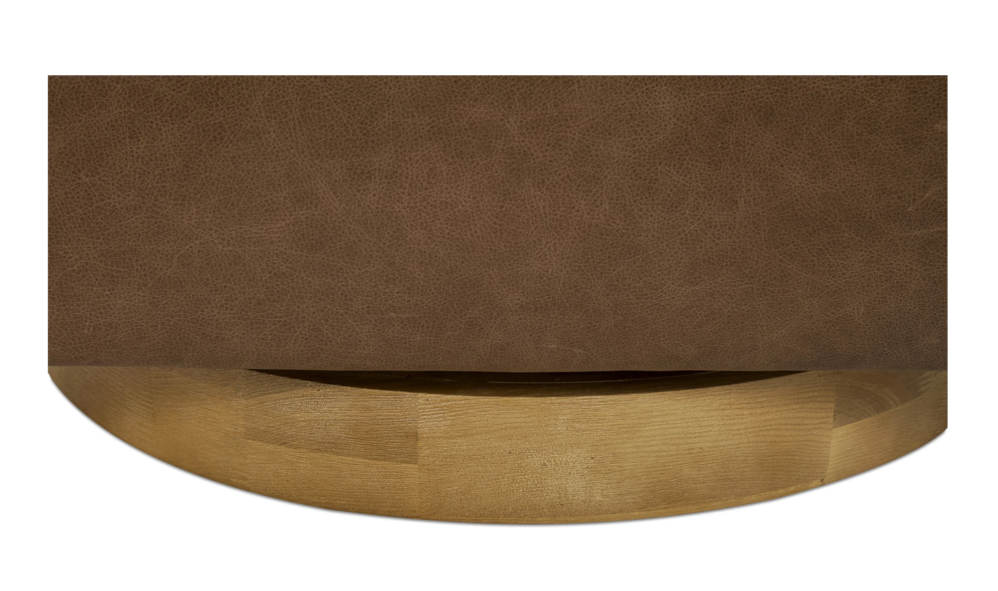 Oscy Leather Swivel Chair Tan - Image 8