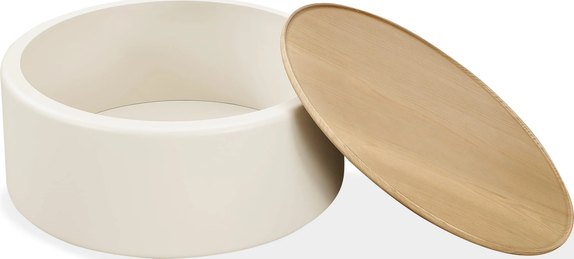 Oskar Barley Lift Top Round Coffee Table - Image 2