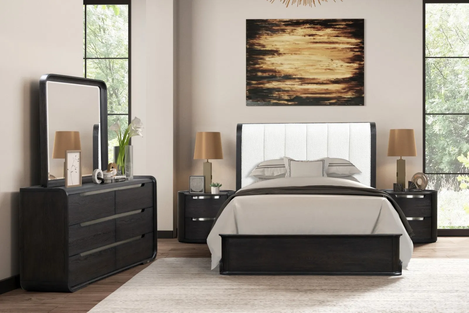 Osterley Black King Bed - Image 2