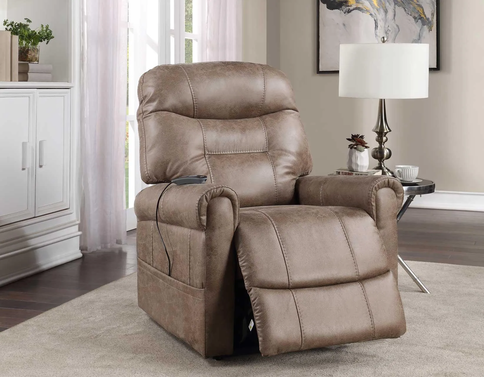 Ottawa Camel Power Lift Chair with Heat and Massage - Image 2