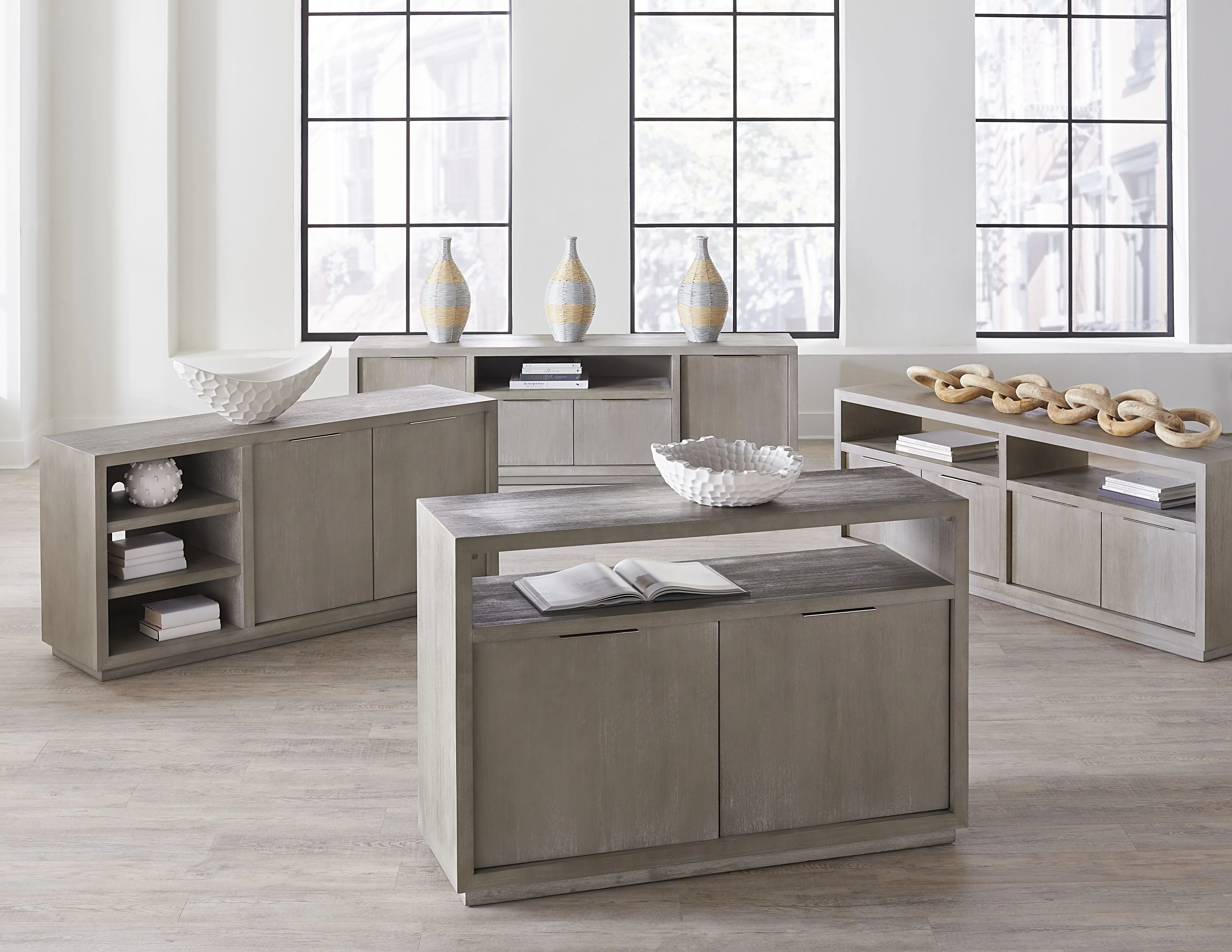 Oxford Media Console 54 inch in Mineral - Image 2