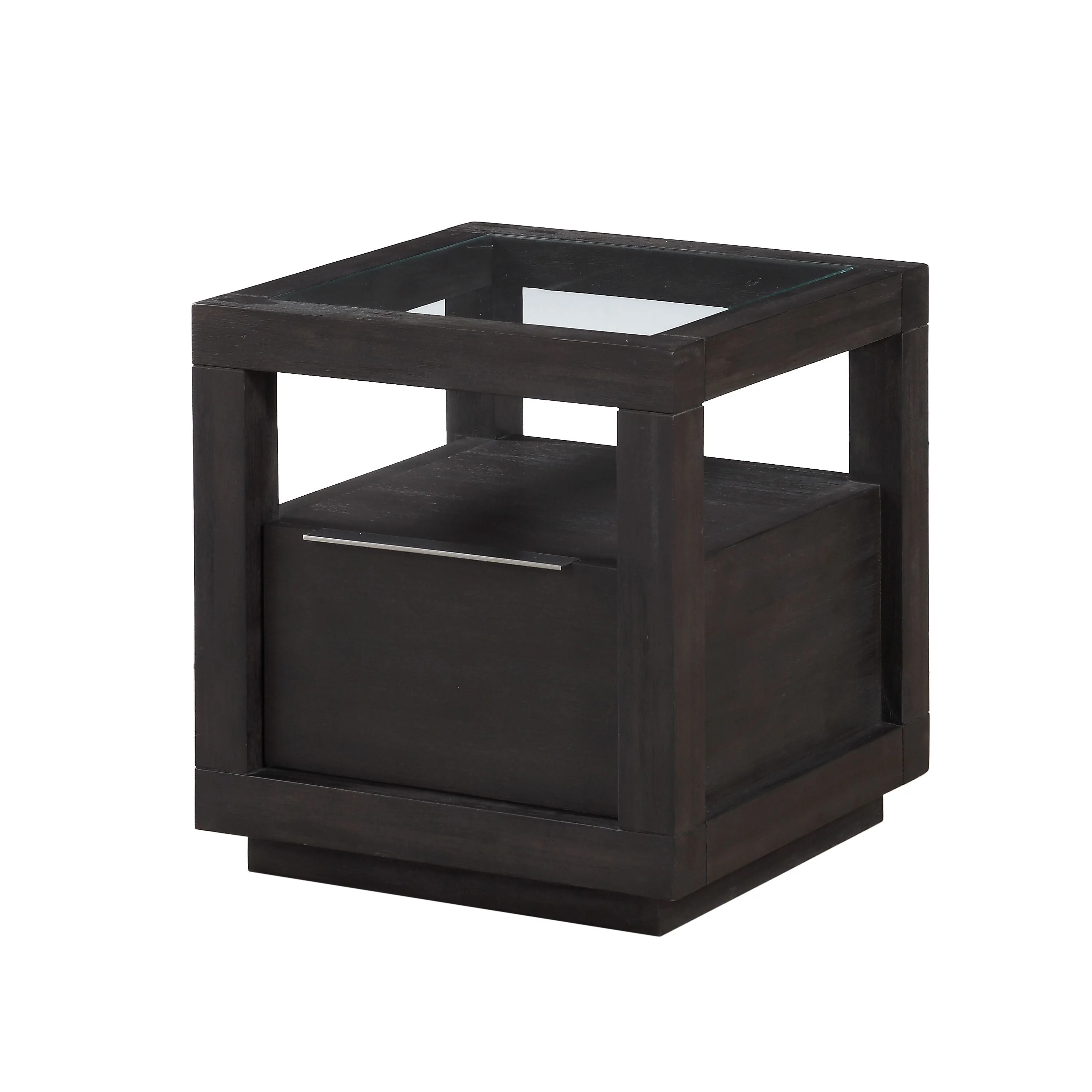 Oxford One Drawer End Table in Basalt Grey - Image 3
