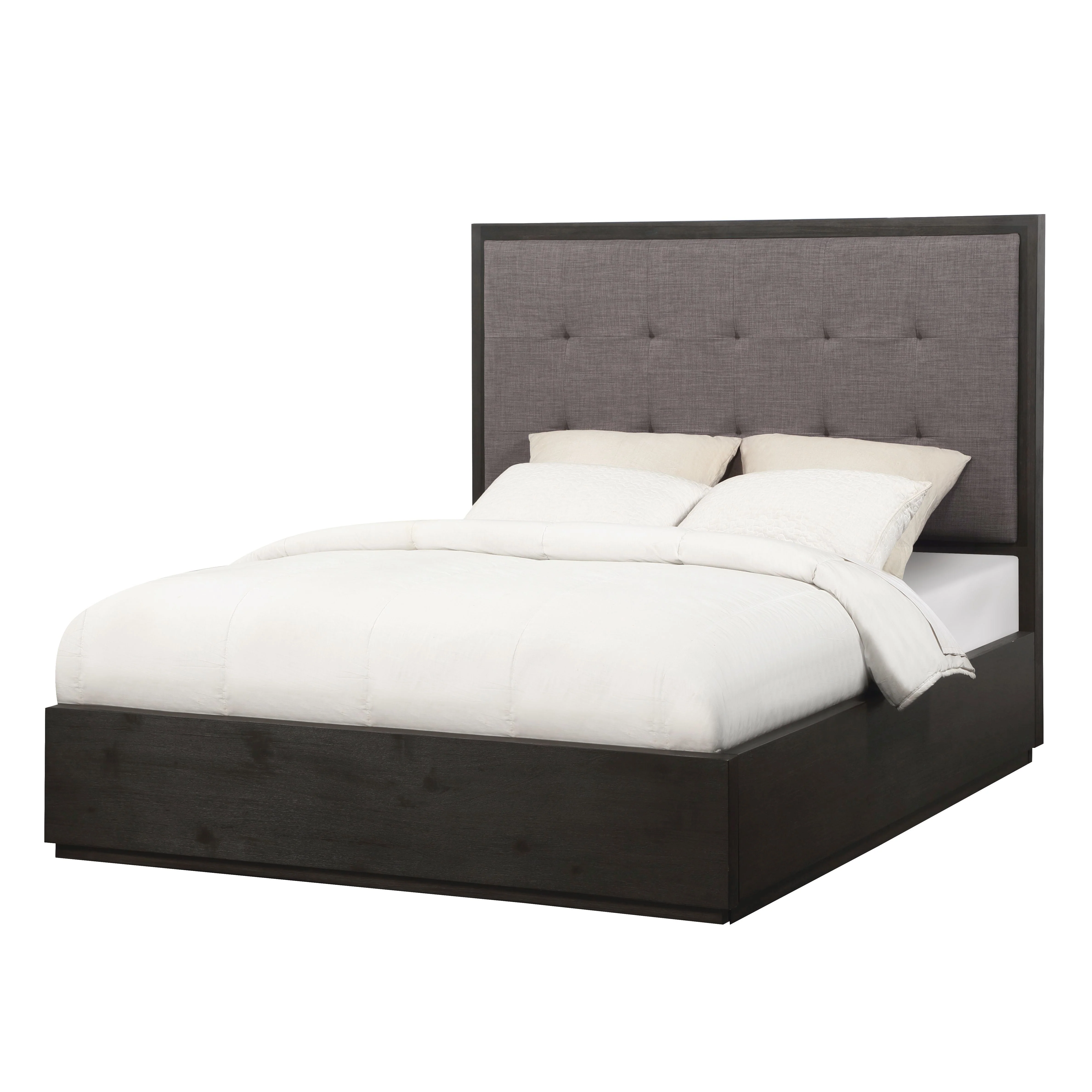 Oxford Upholstered Footboard Eastern King Storage Bed in Dolphin - Image 6