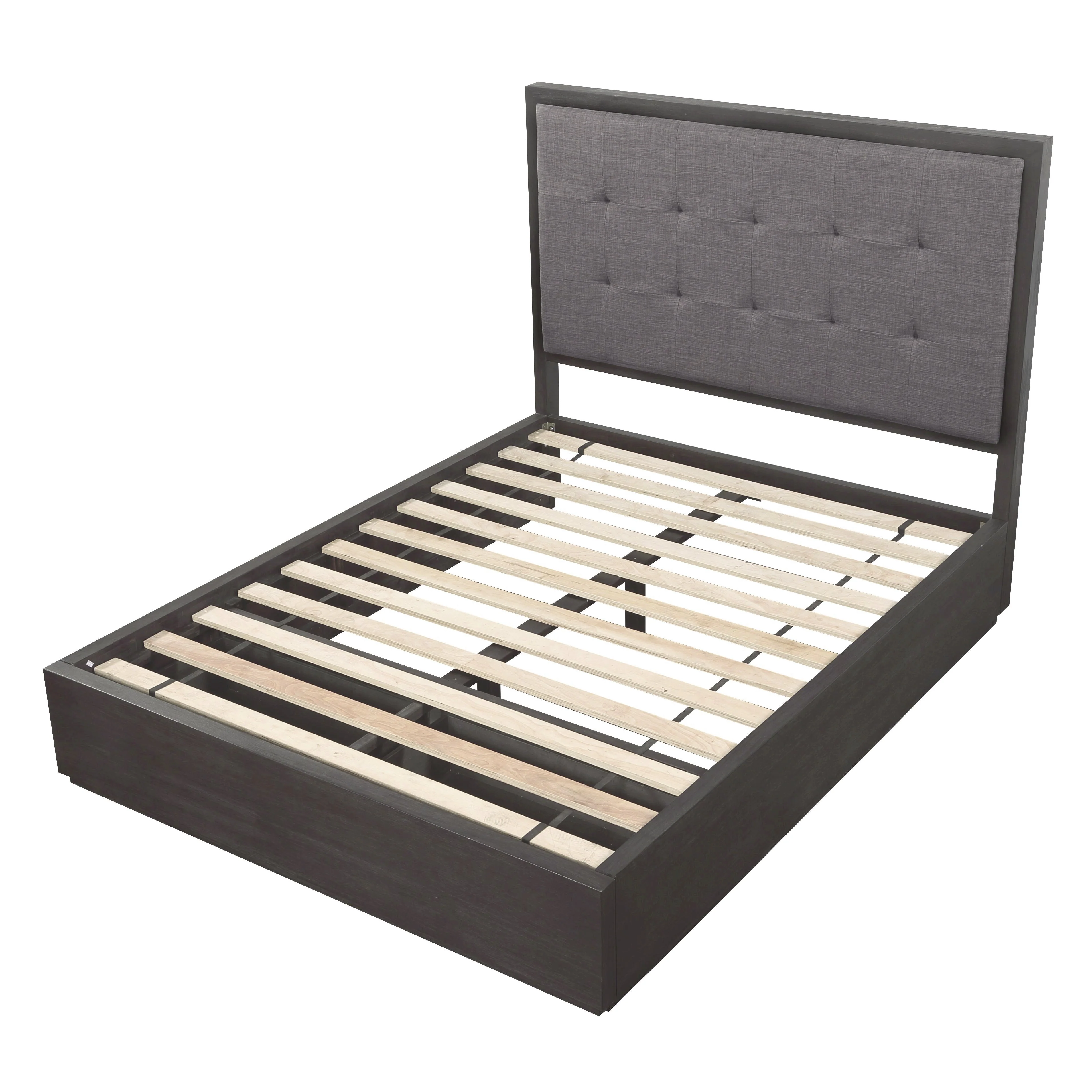 Oxford Upholstered Footboard Full Storage Bed in Dolphin - Image 9