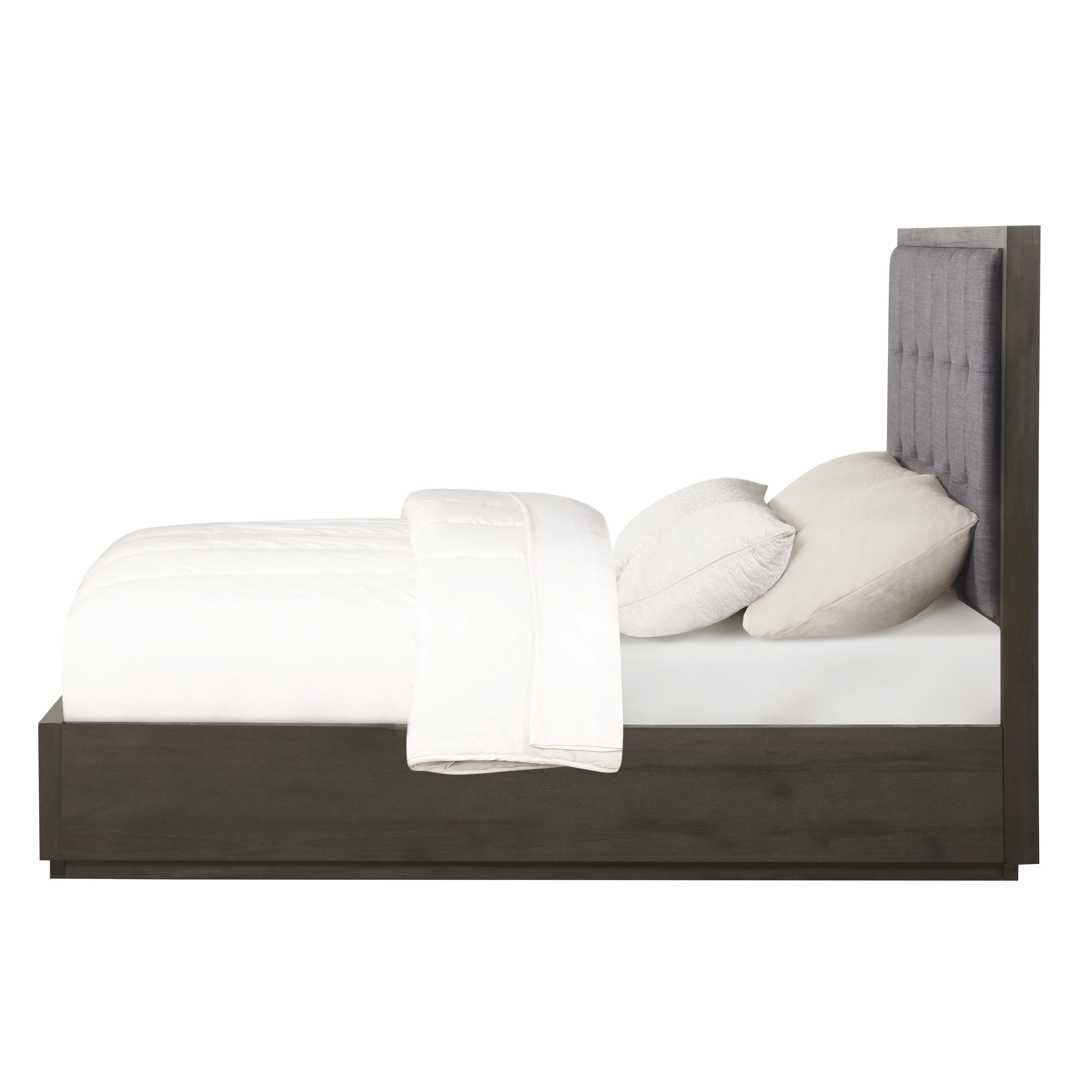 Oxford Upholstered Platform Bed in Dolphin (59") - Image 6
