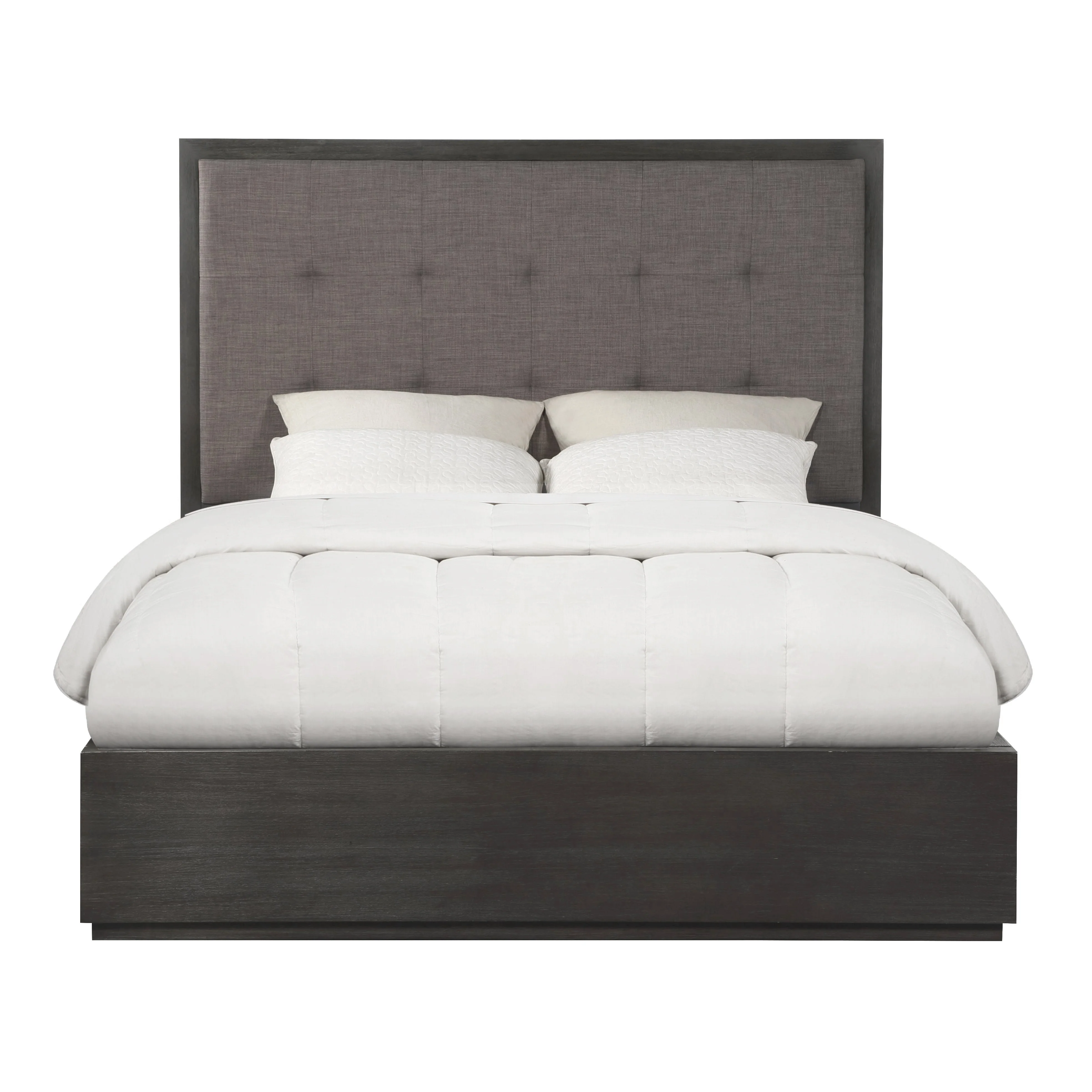 Oxford Upholstered Platform Bed in Dolphin (77") - Image 5
