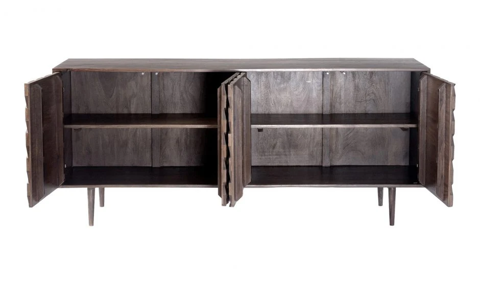 Pablo 4 Door Sideboard - Brown - Image 6