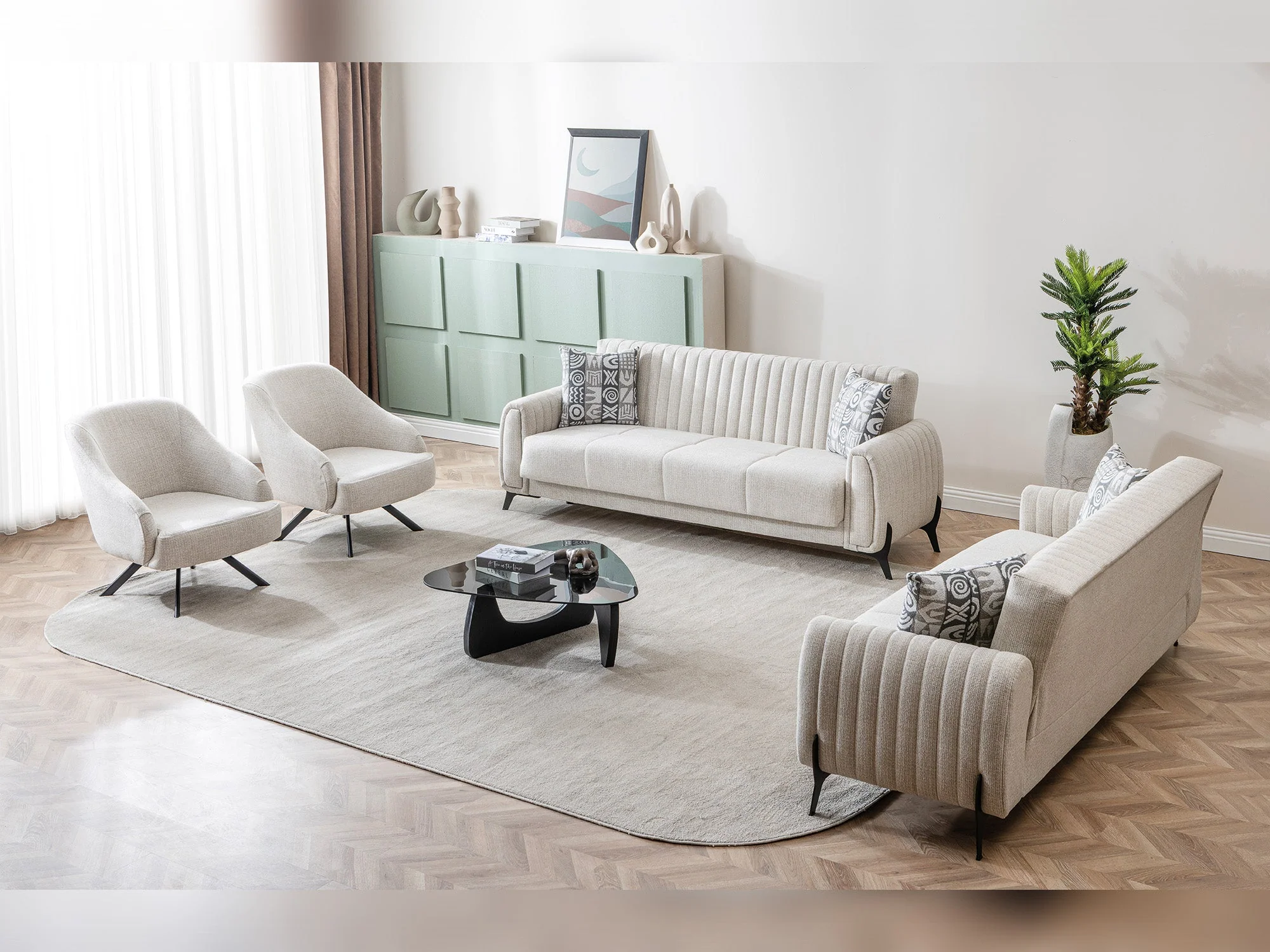 Palermo Chair Cream - Image 4