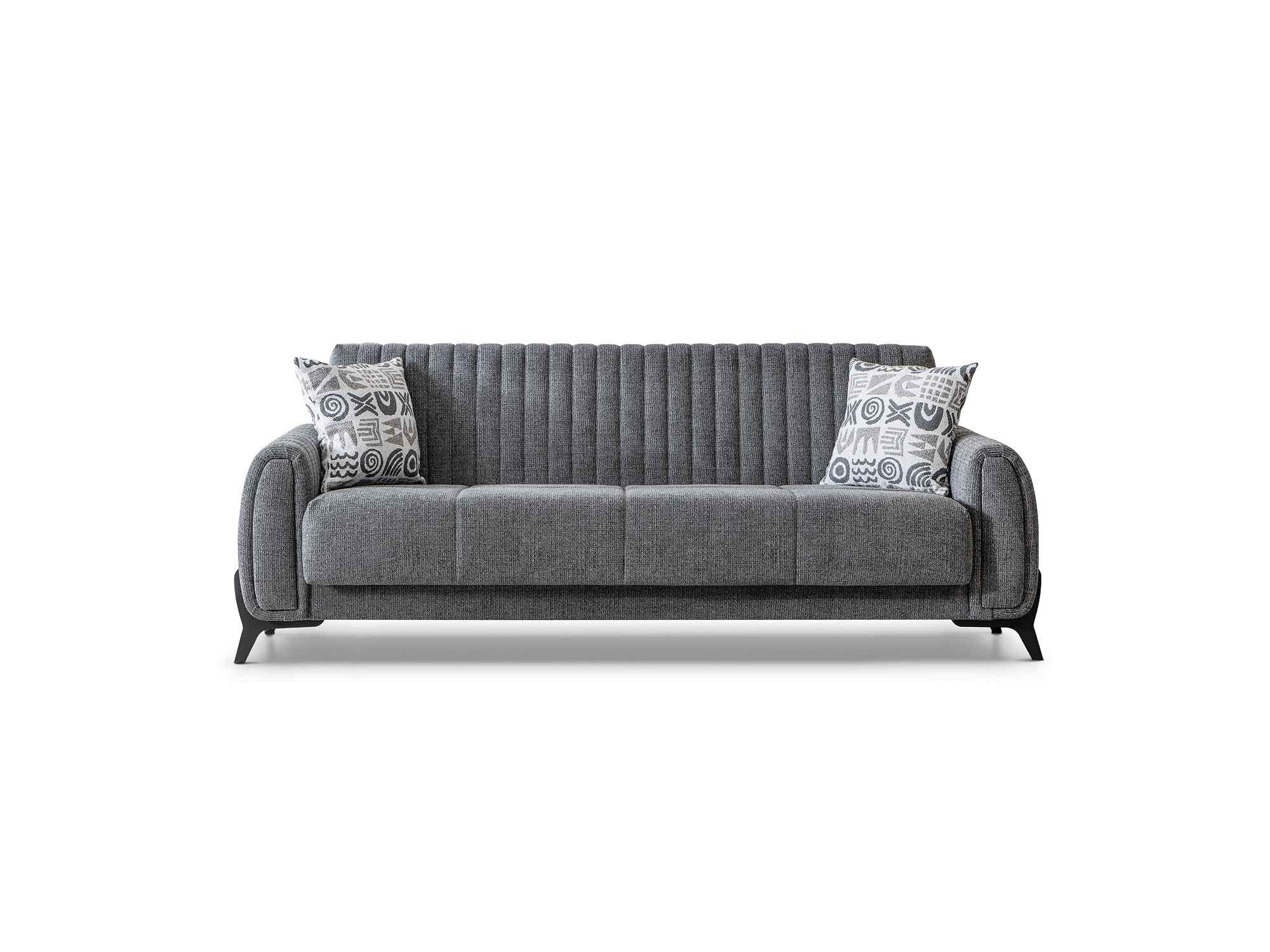 Palermo Grey Convertible Sofa