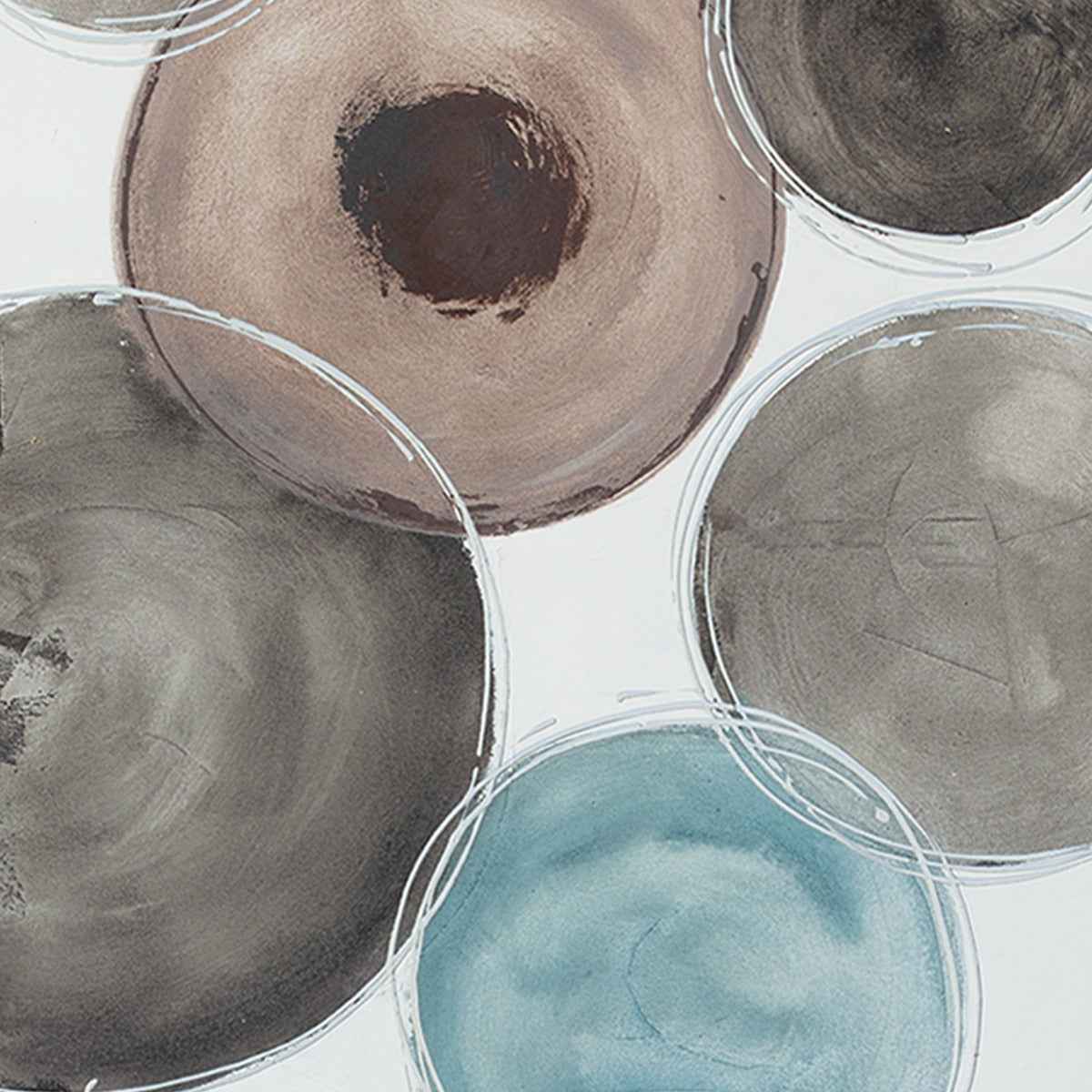 Palette Delicate Dishes Hand Painted Framed Diptych - Image 4