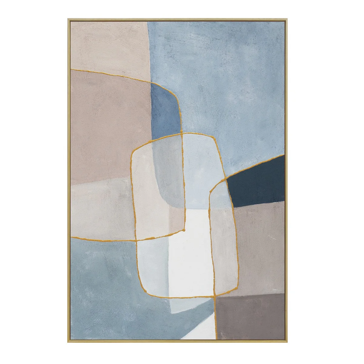 Palette Glass Mosaic Hand Painted Framed Diptych - Image 2