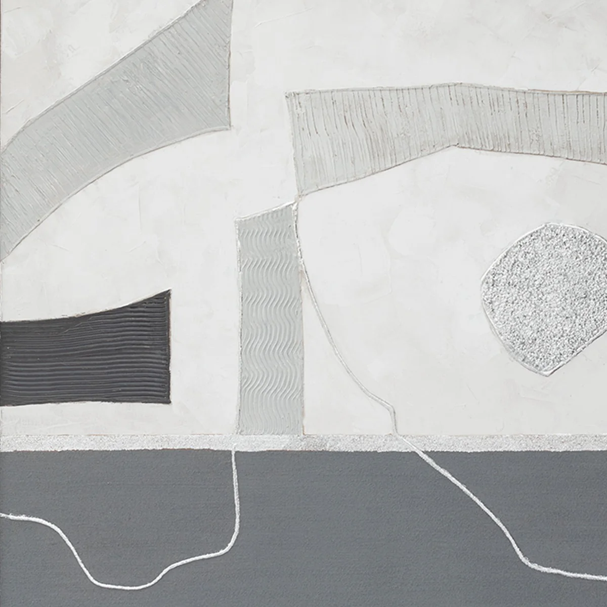 Palette Modern Slate Hand Painted Framed Diptych - Image 2