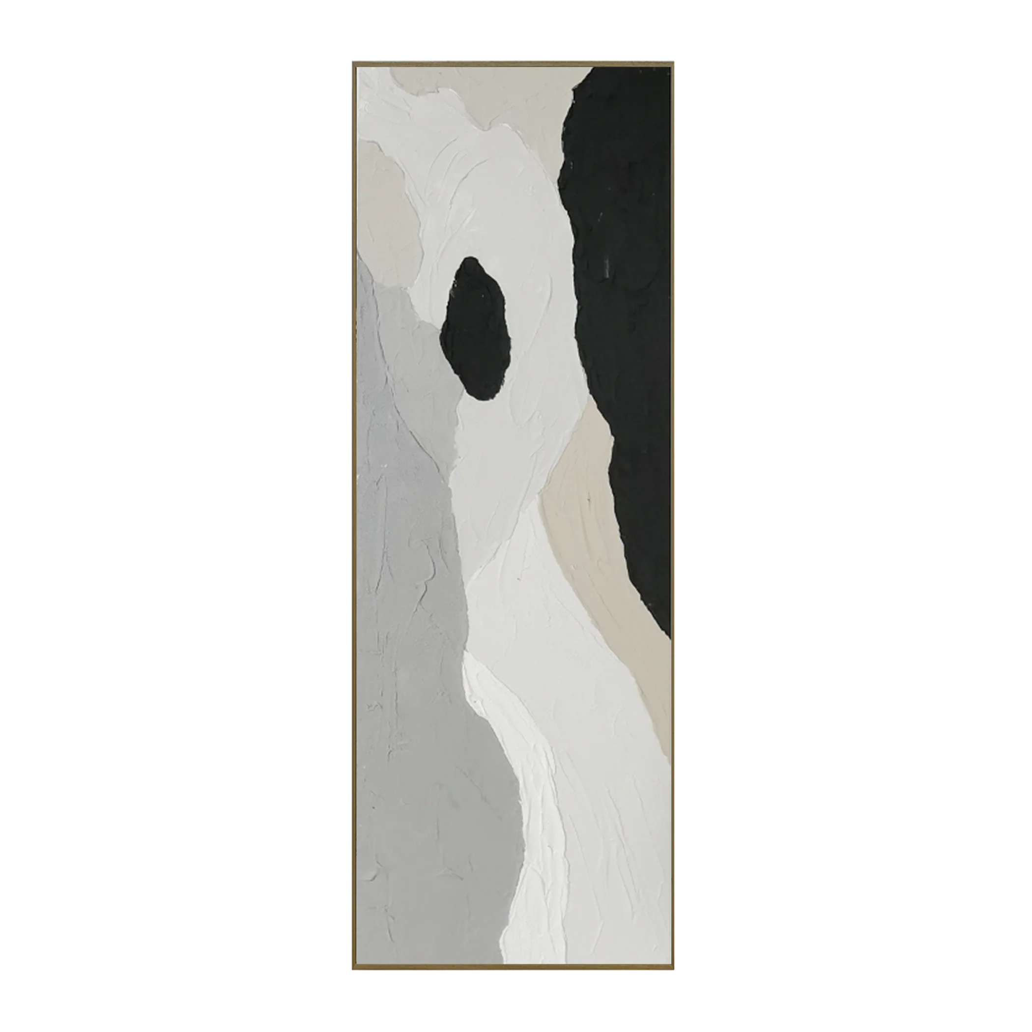 Palette Ripped Reflections Hand Painted Framed Triptych - Image 4