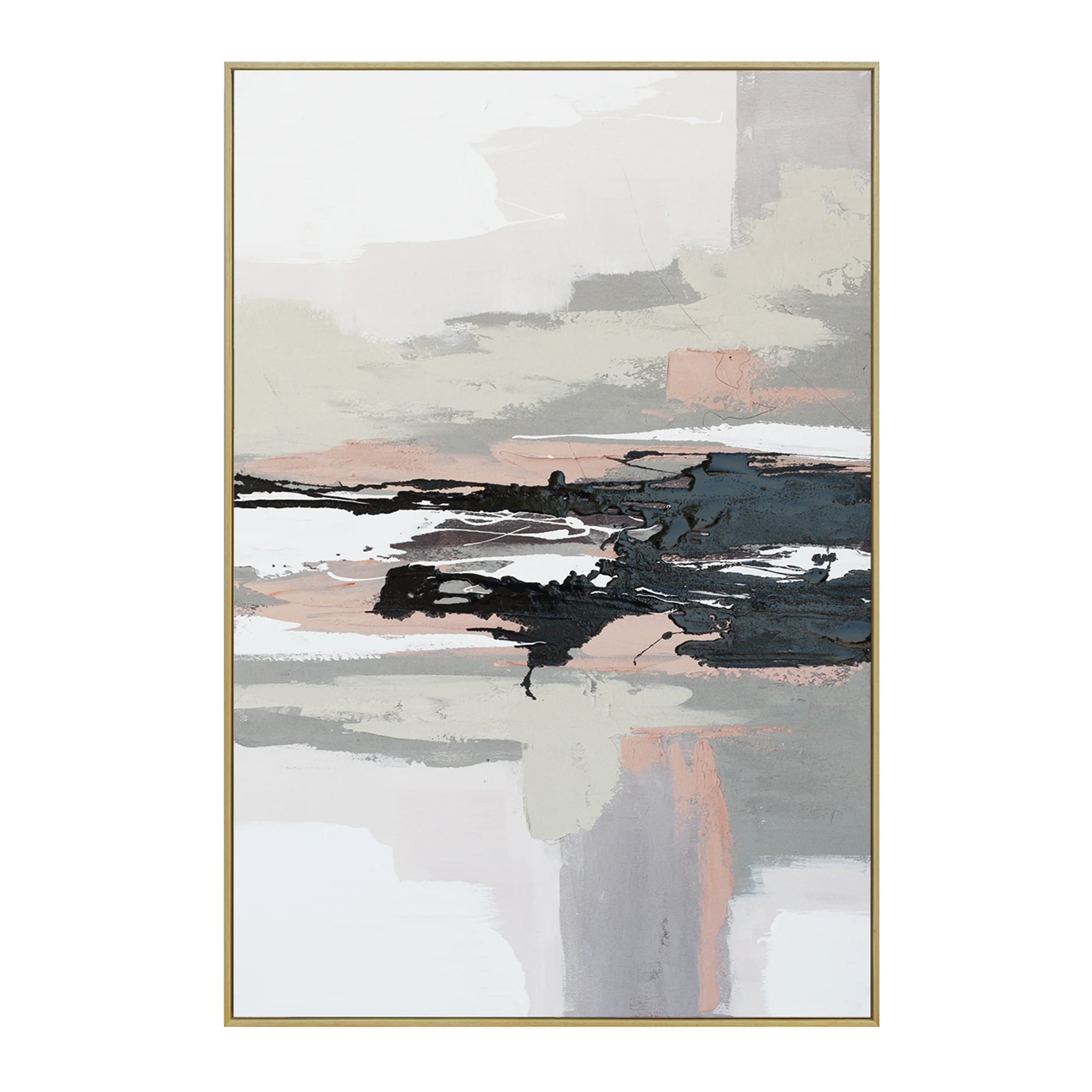 Palette Vistas Unknown Hand Painted Framed Diptych - Image 4