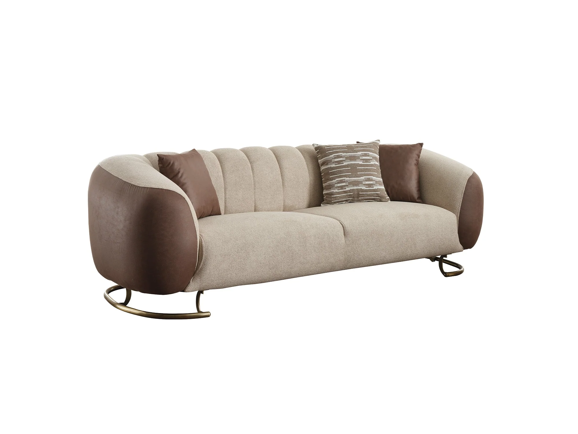 Palmera Cream 3-pieces (Sofa & Loveseat & Chair) Living Room Set - Image 5