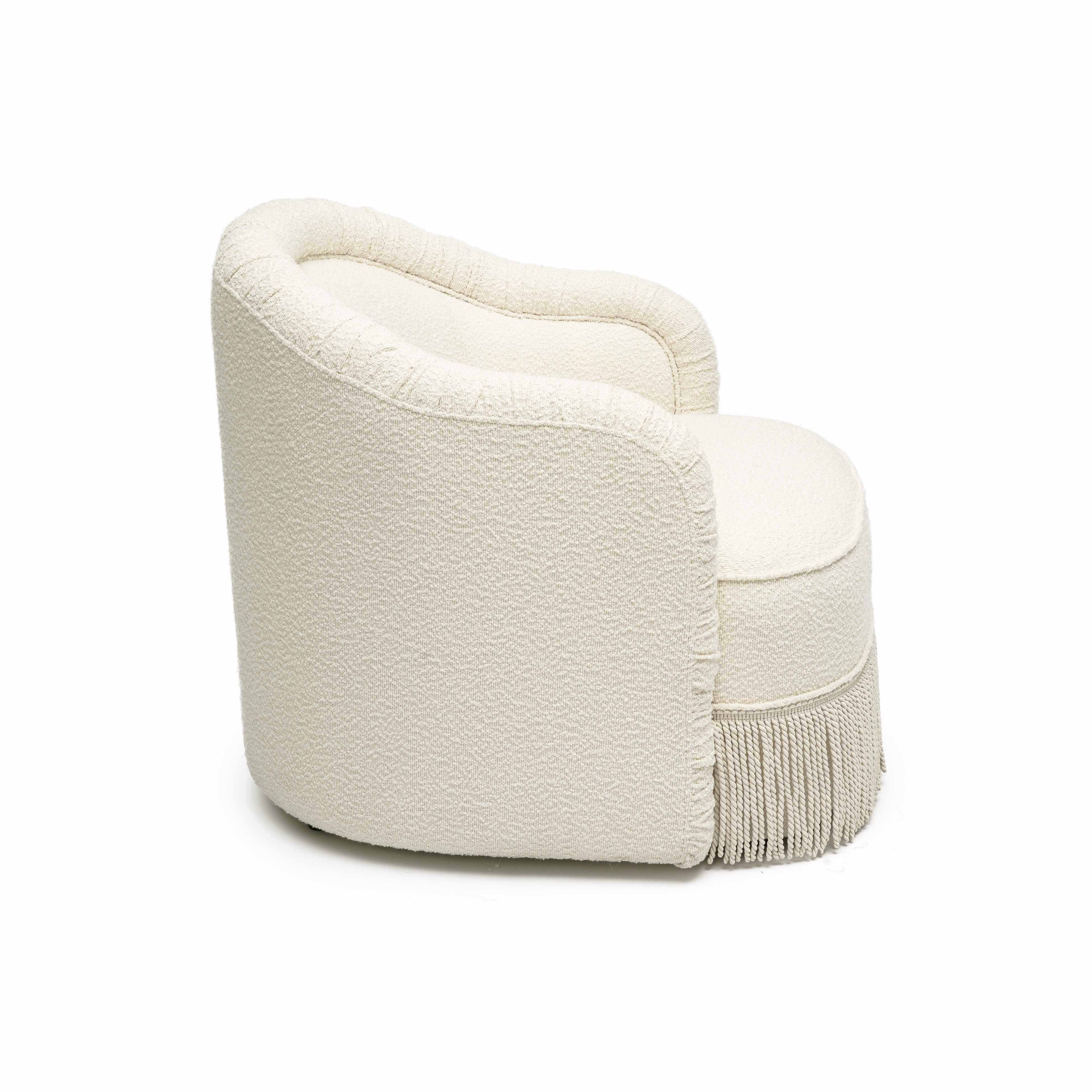 Pamela Tasseled Lounge Accent Chair - Image 12