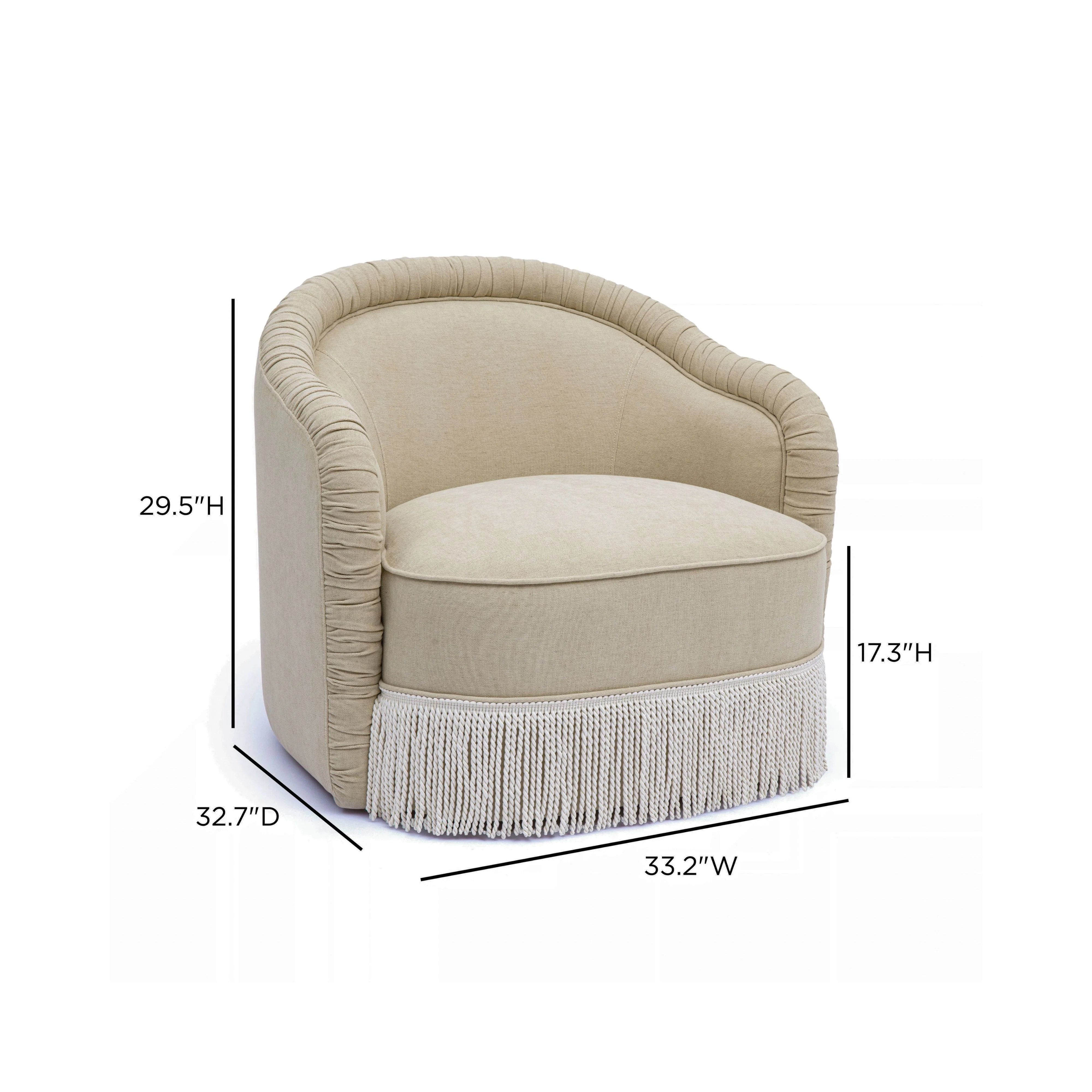 Pamela Tasseled Lounge Accent Chair - Image 26