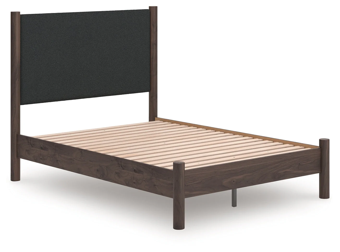 Pamytta Brown Full Upholstered Panel Platform Bed - Image 2