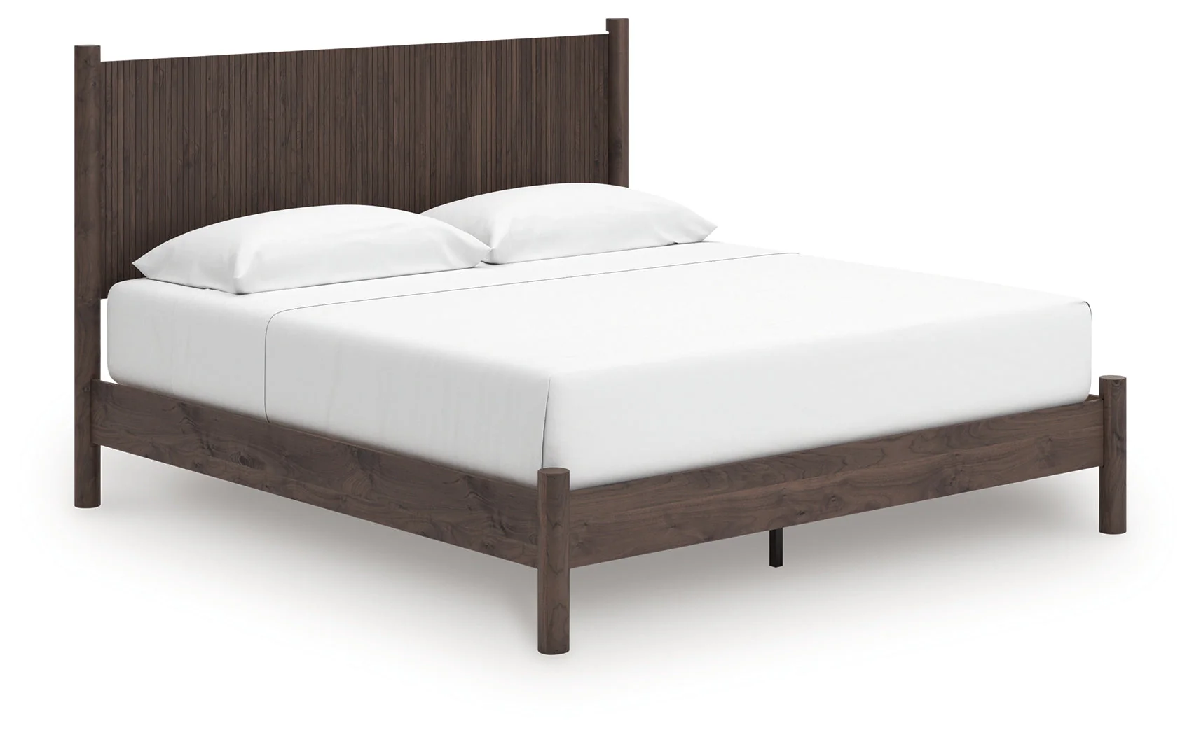 Pamytta Brown King Panel Platform Bed - Image 2