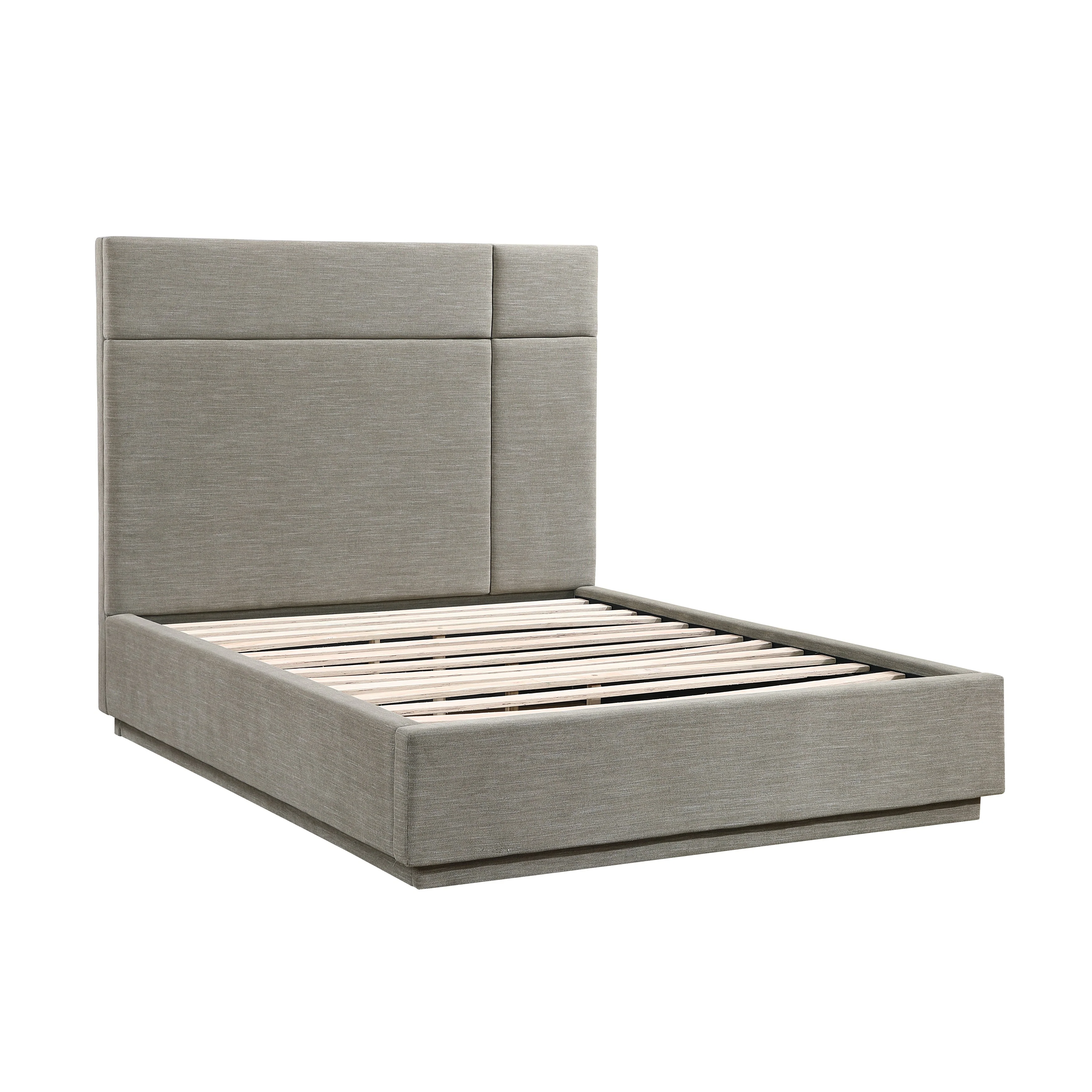 Paola Forest Green Eastern King Upholstered Platform Bed - Image 3