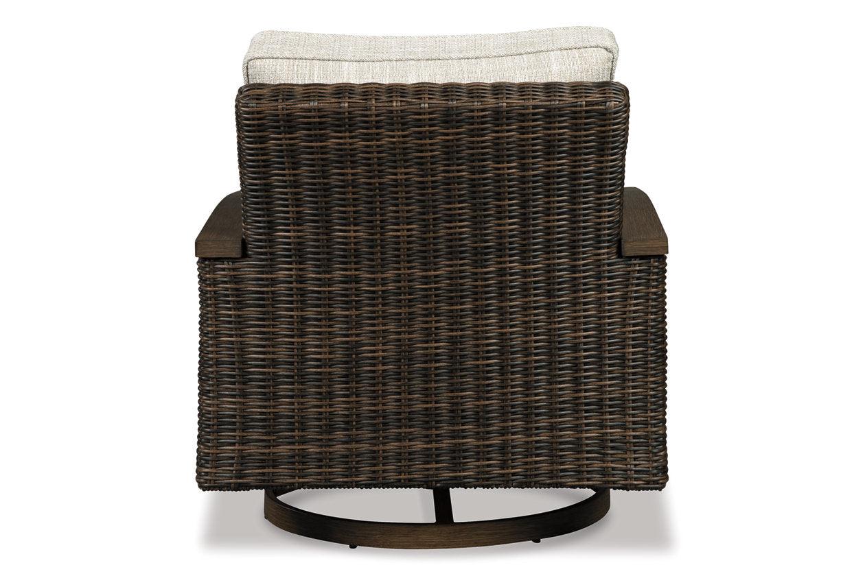 Paradise Trail Medium Brown Swivel Lounge Chair (Set of 2) - Image 6