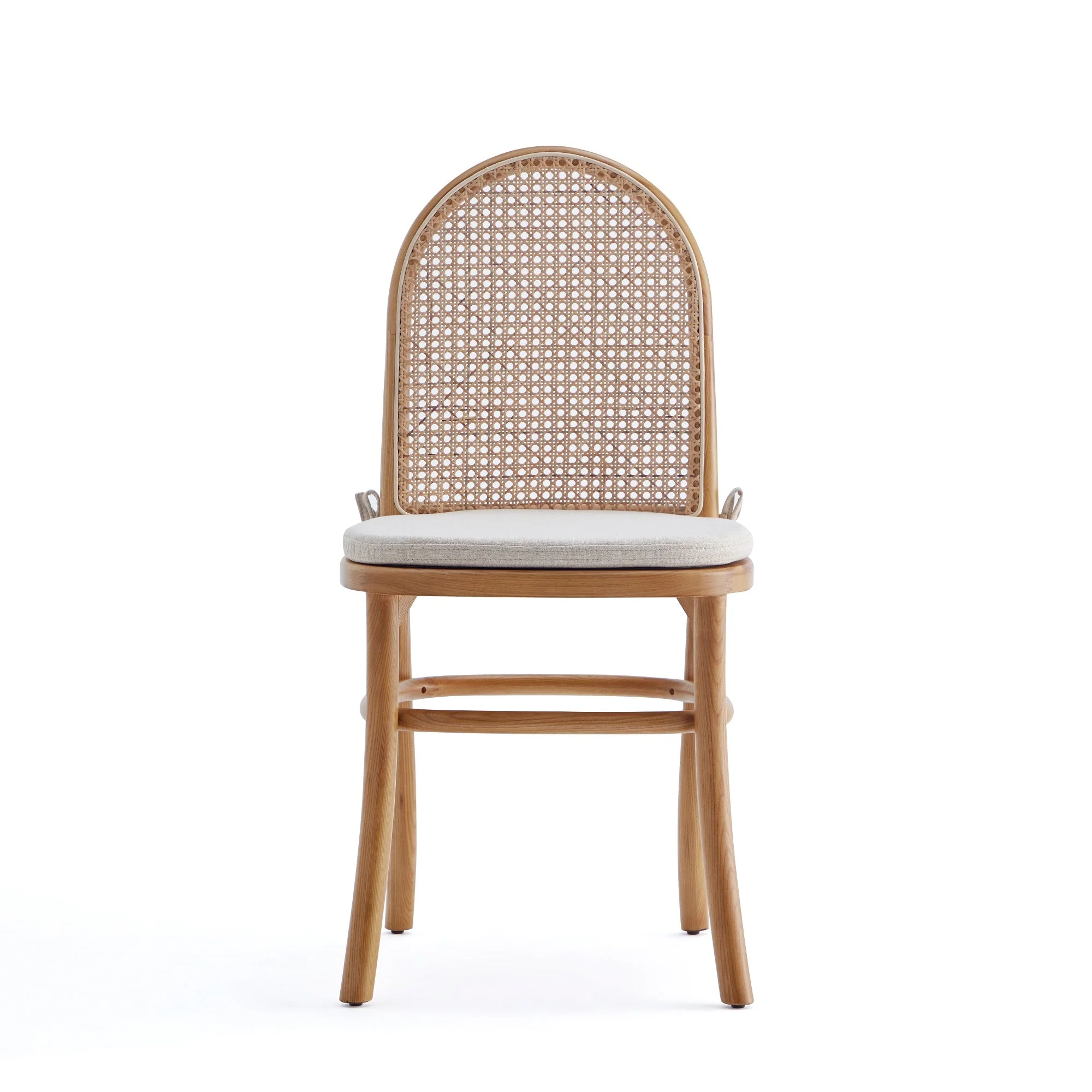 Paragon Dining Chair 1.0 with Cream Cushions in Nature and Cane (set of 4) - Image 6