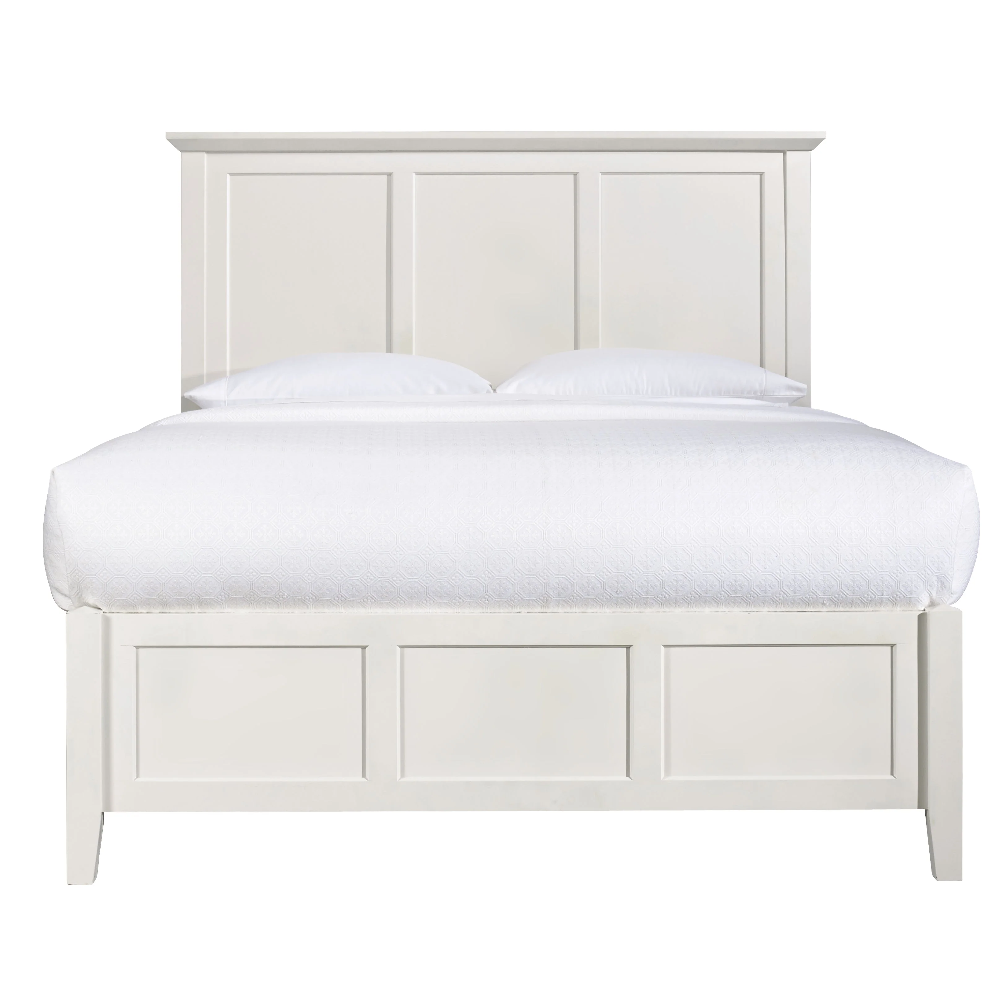 Paragon Four Drawer Wood Queen Storage Bed in White - Image 4