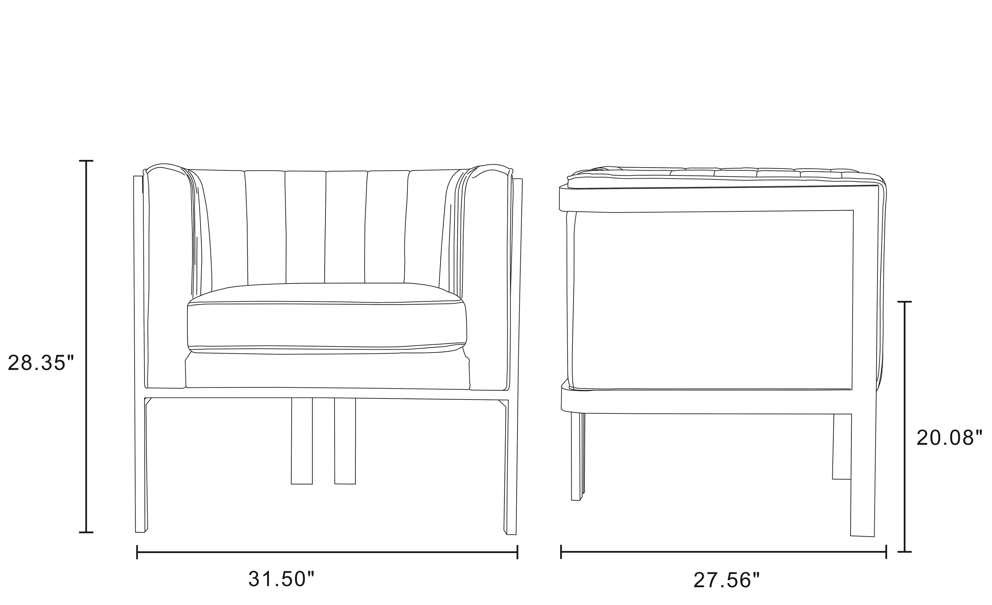 Paramount Accent Armchair in Royal Blue and Polished Brass (set of 2) - Image 2