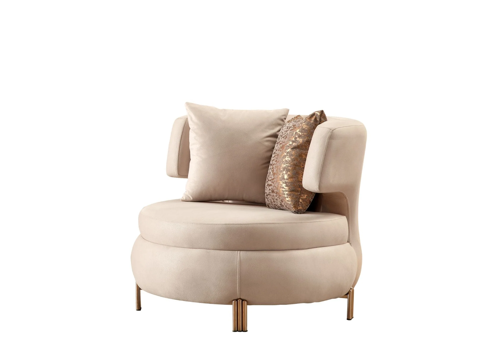 Paris Cream 3-pieces (Sofa & Loveseat & Chair) Living Room Set - Image 12