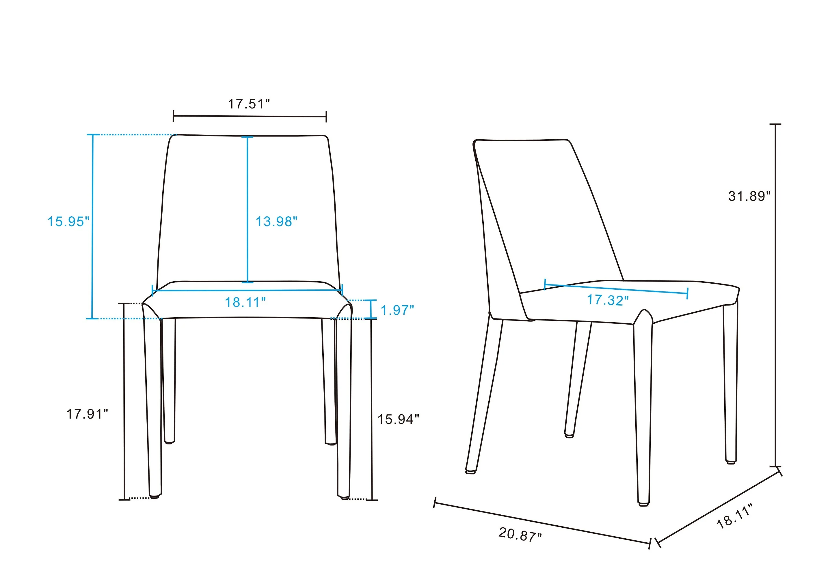 Paris Dining Chair in Clay (set of 2) - Image 3