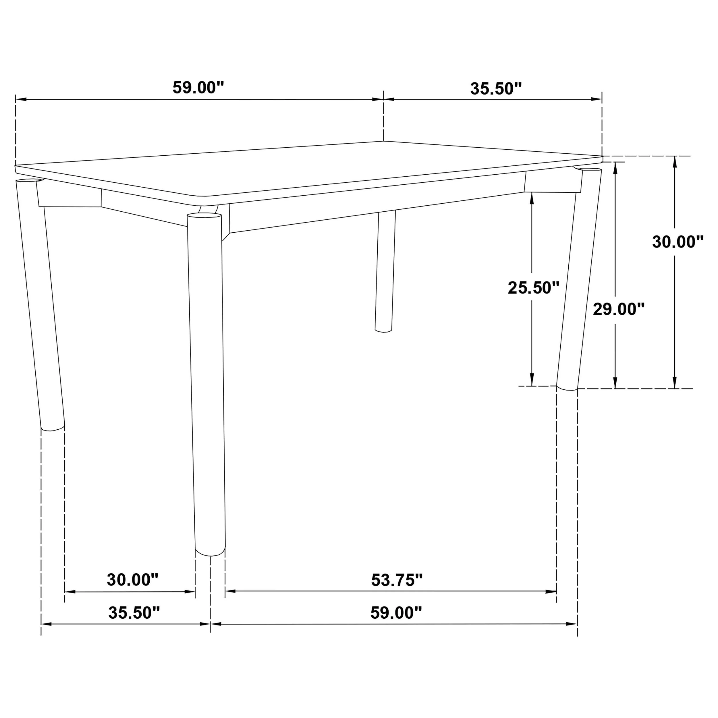 Parkridge White Washed Rectangular Dining Table - Image 9