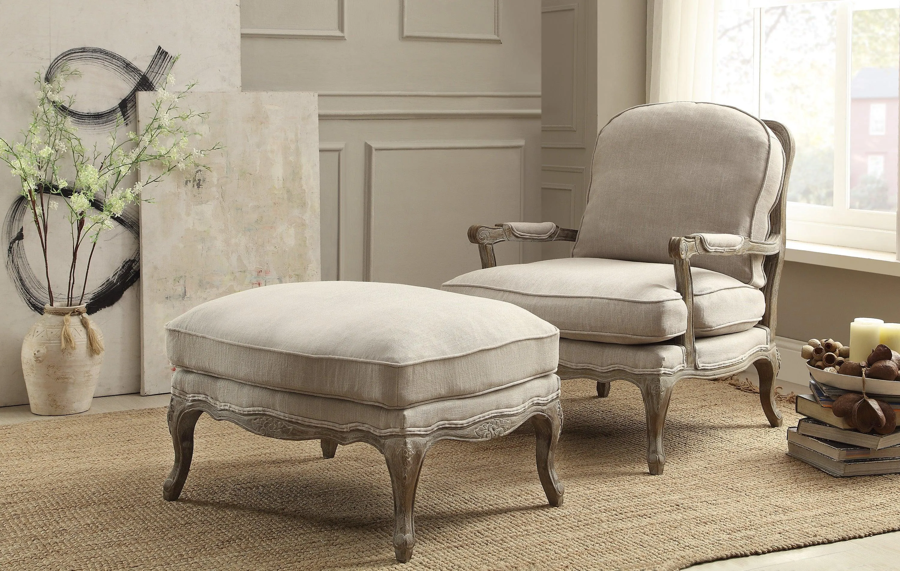 Parlier Gray Weathered Accent Chair - Image 3