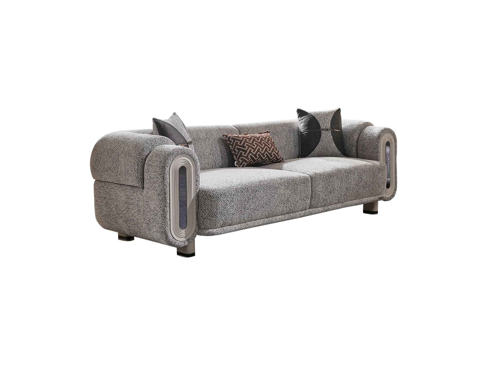 Parma Light Grey Convertible Sofa