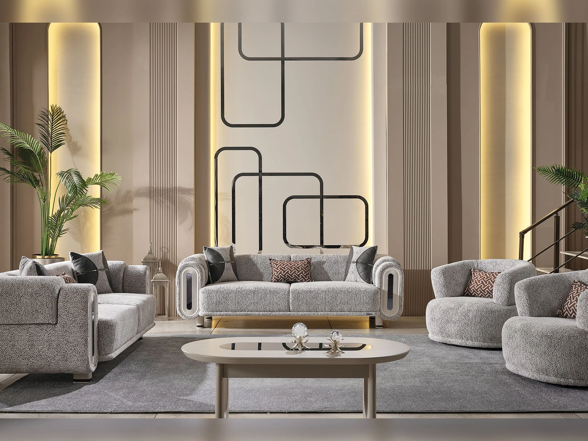 Parma Light Grey Convertible Sofa - Image 5